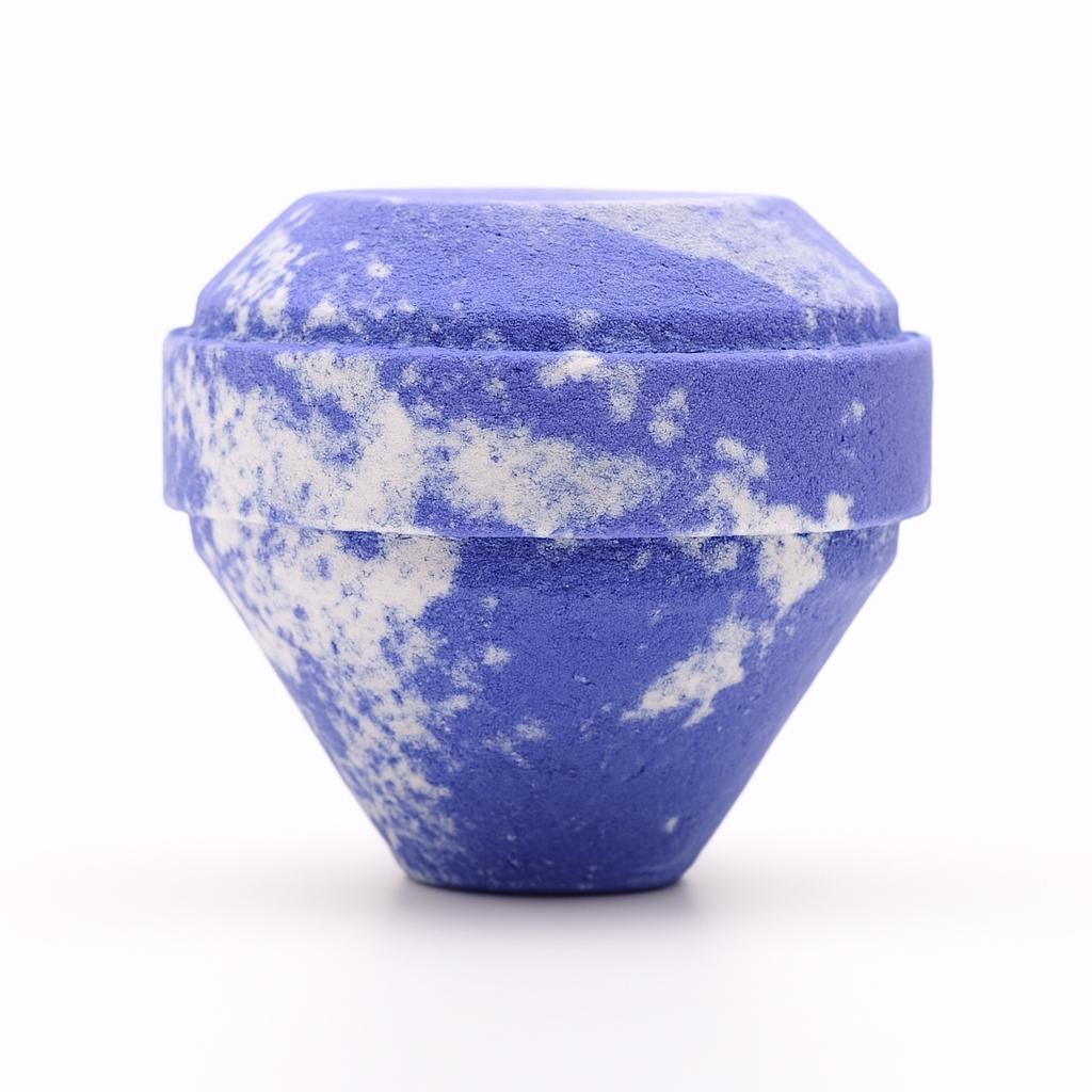 Gemstone Bath Bomb, Crystal Surprise Bath Bomb, Eco Glitter Bath Bomb Gift