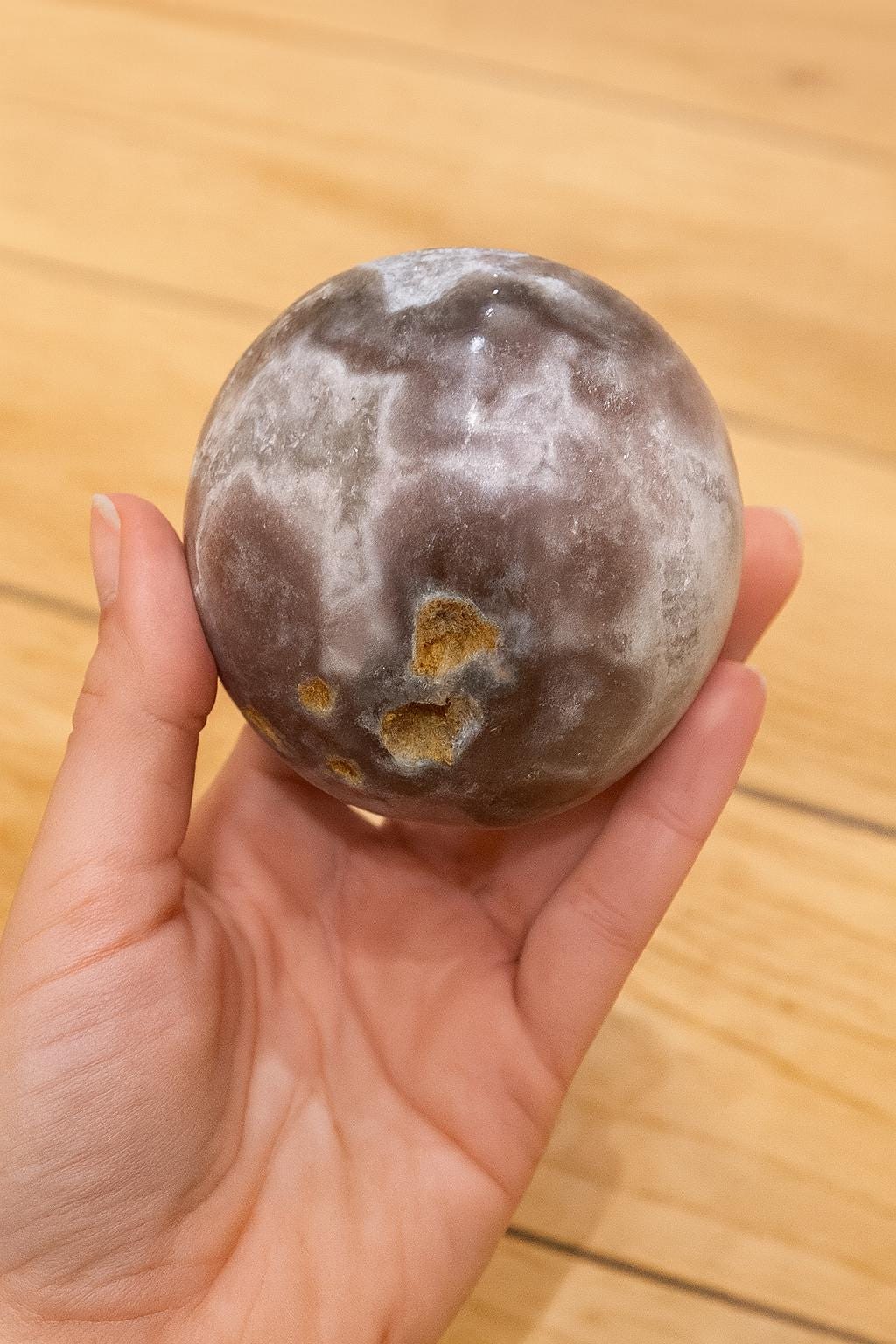 Amethyst Geode Sphere With Stand, Druzy Crystal Ball, Natural Amethyst Crystal, Healing Stone Gift, Gemstone Decor