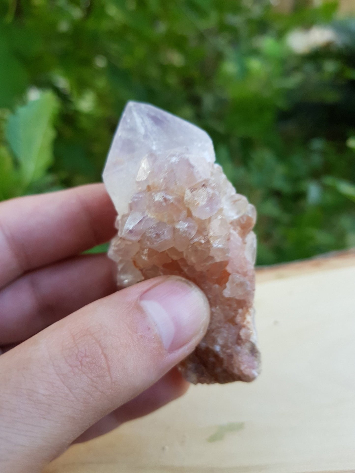 Laveder Spirit Quartz 100g, Amethyst Cactus Quartz, Crystal Clusters - LunarGem - 