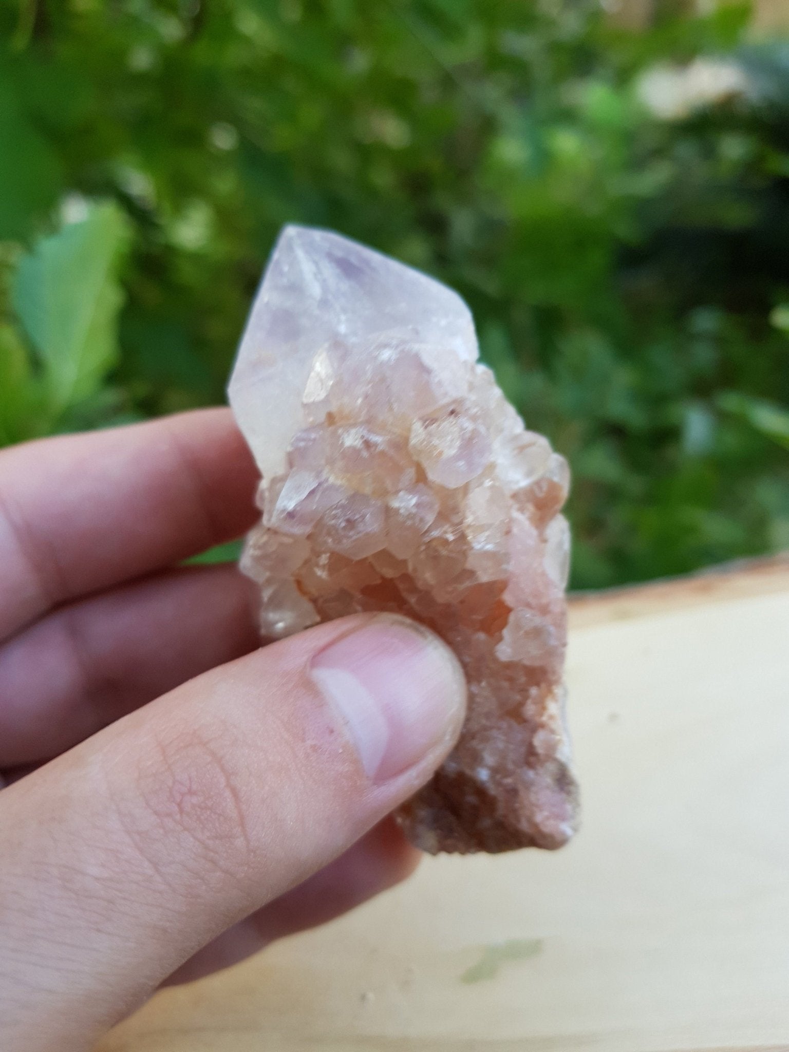 Laveder Spirit Quartz 100g, Amethyst Cactus Quartz, Crystal Clusters - LunarGem - 