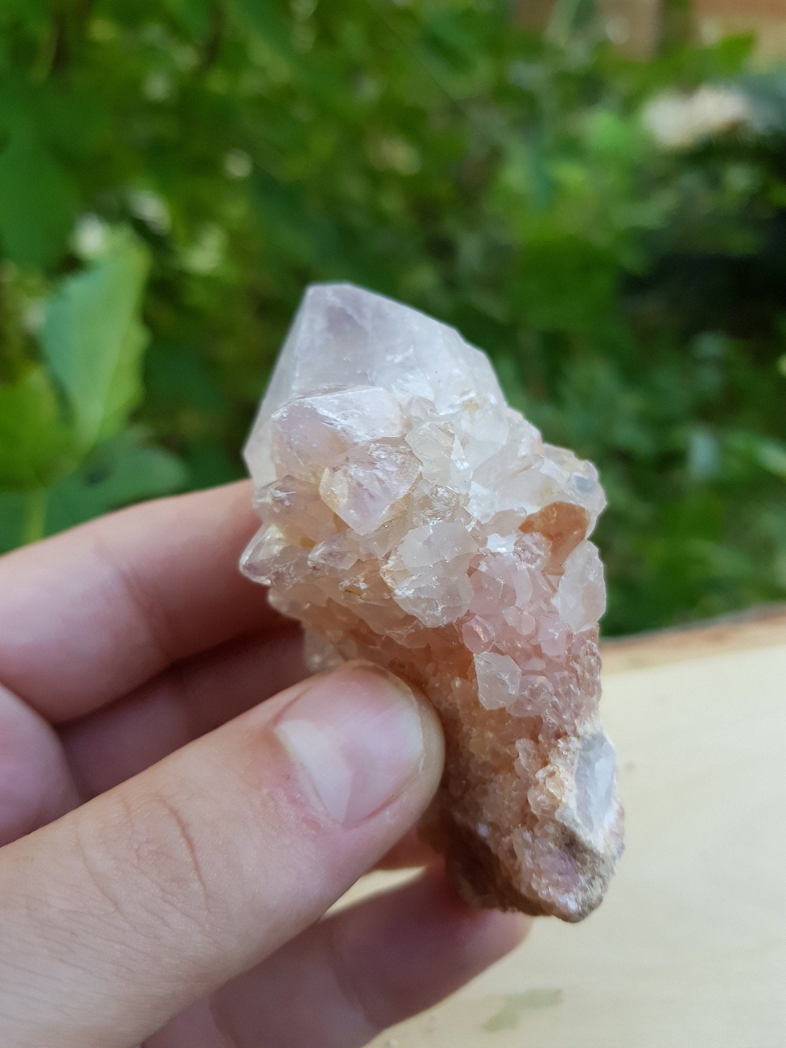 Laveder Spirit Quartz 100g, Amethyst Cactus Quartz, Crystal Clusters - LunarGem - 