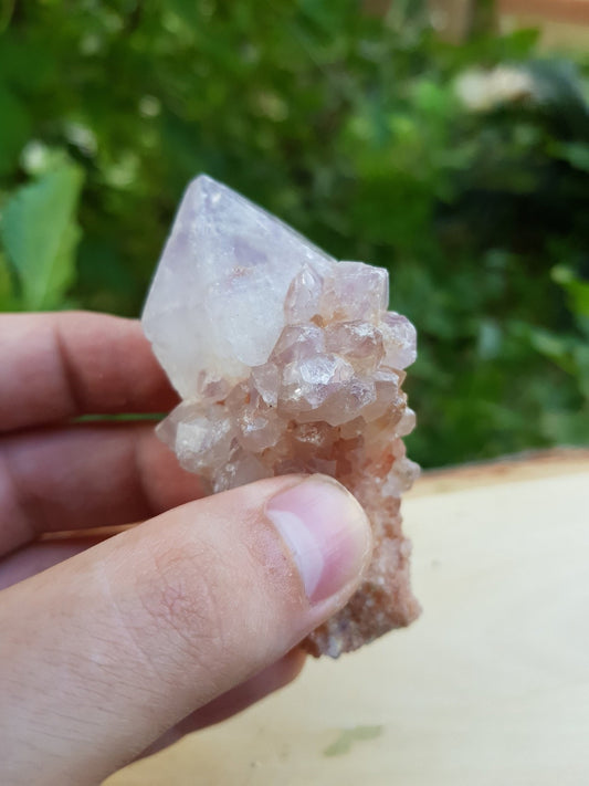 Laveder Spirit Quartz 100g, Amethyst Cactus Quartz, Crystal Clusters - LunarGem - 