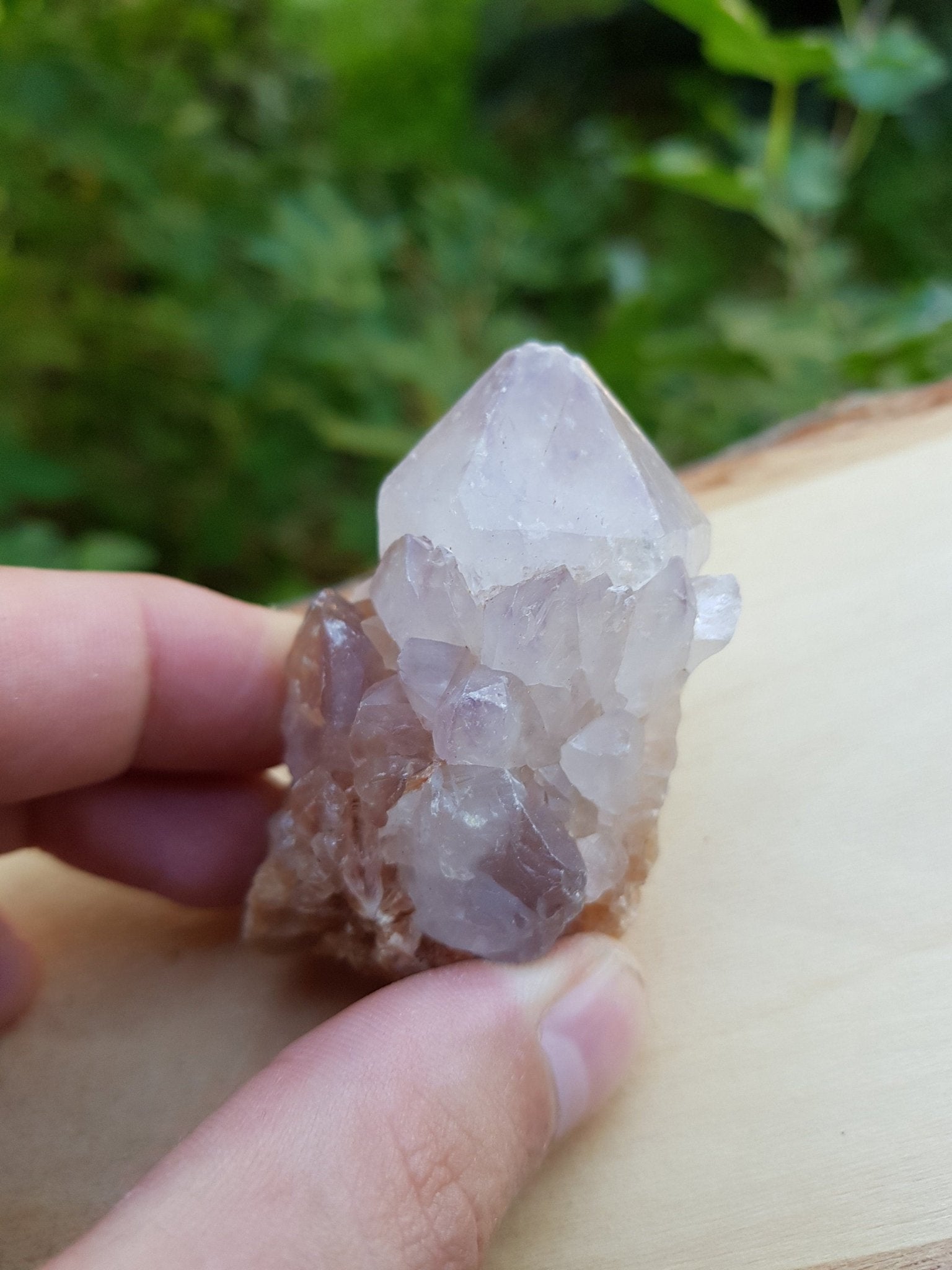 Laveder Spirit Quartz 82g, Amethyst Cactus Quartz, Crystal Clusters - LunarGem - 