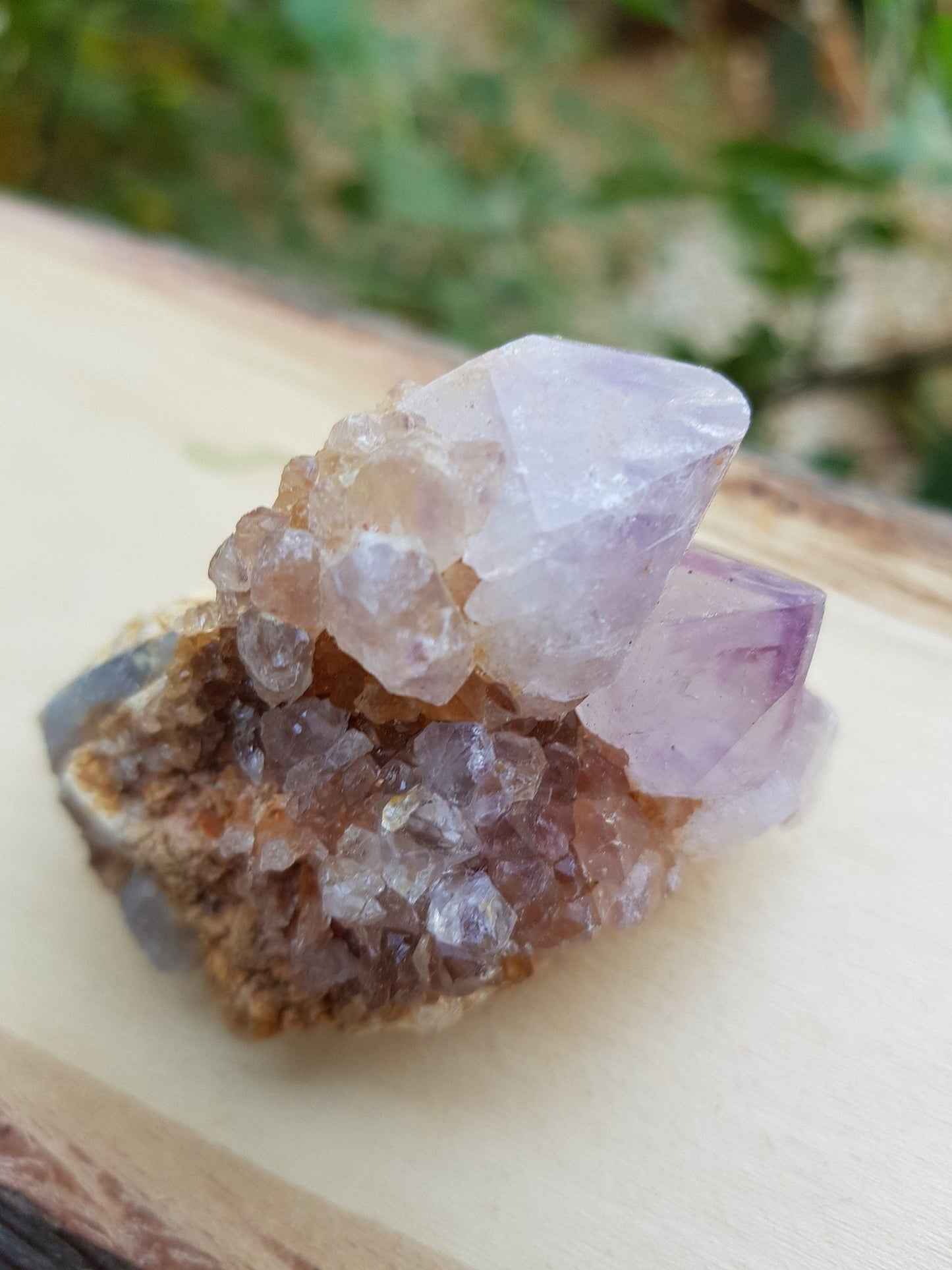Laveder Spirit Quartz , Amethyst Cactus Quartz, Crystal Clusters - LunarGem - 
