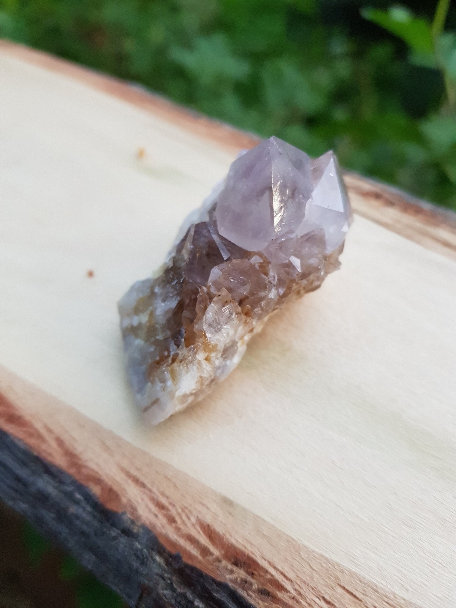 Laveder Spirit Quartz Cluster 48g, Amethyst Cactus Quartz, Crystal Clusters - LunarGem - 