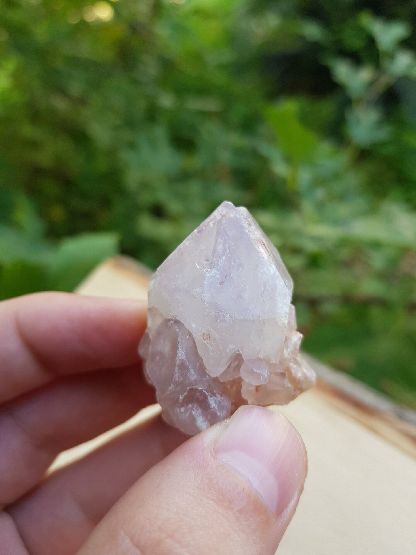 Lavender Amethyst Spirit Quartz Cluster: Ethically Sourced Cactus Quartz - LunarGem - 