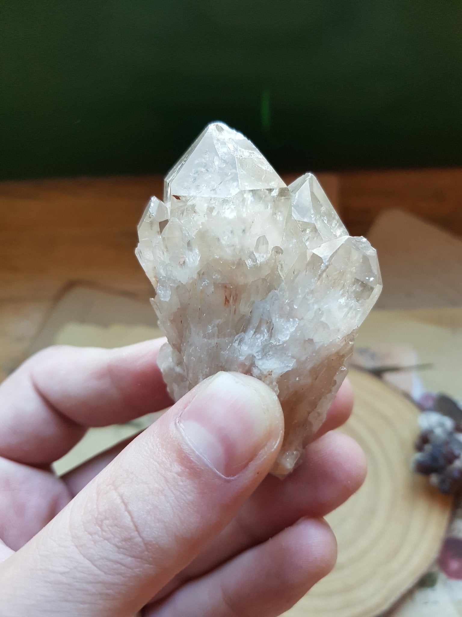 Natural Congo Citrine Cluster: Kundalini Mineral Specimen, 108g - LunarGem - 