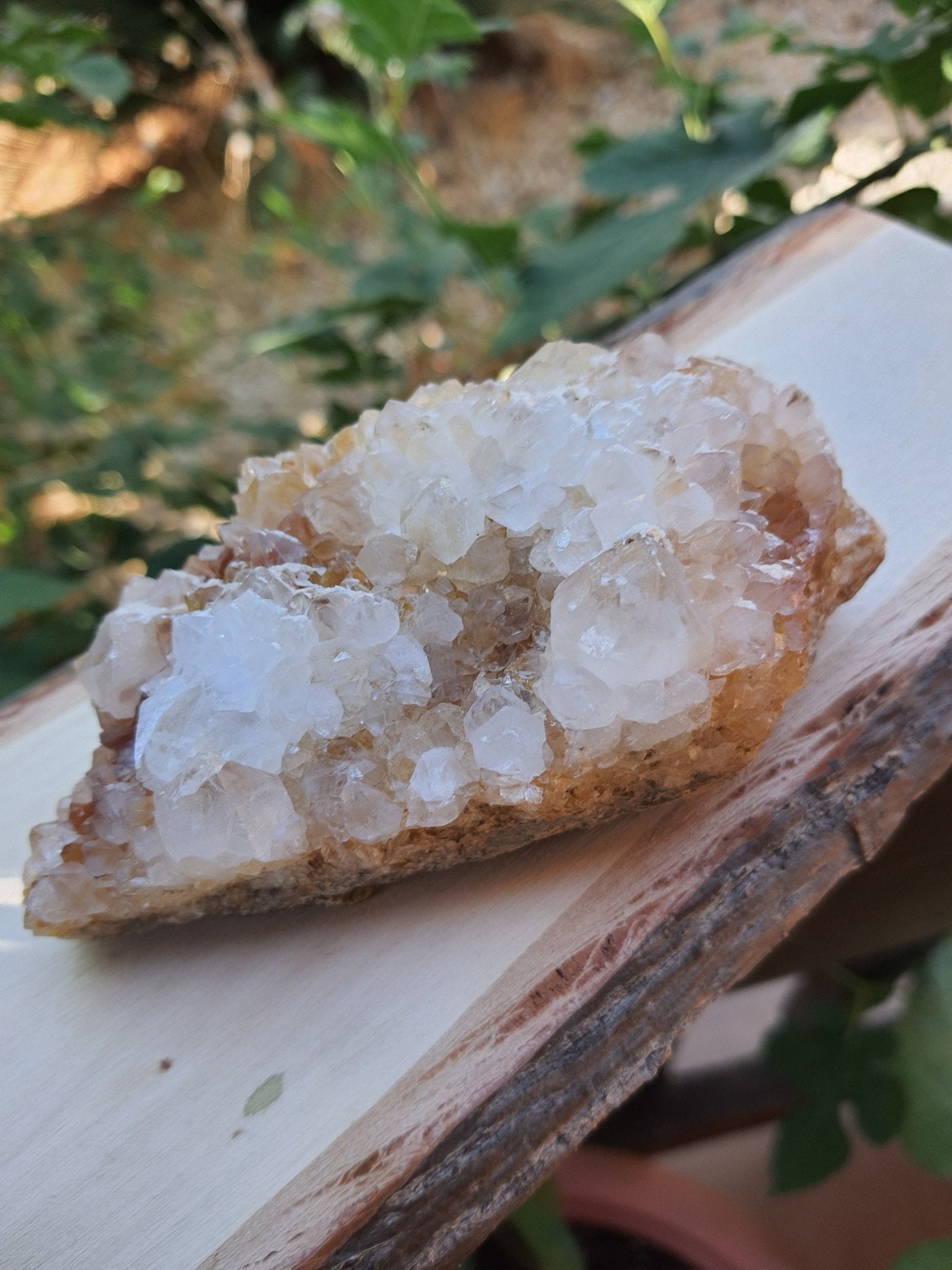 Natural Congo Citrine Cluster: Kundalini Mineral Specimen, 351g - LunarGem - 