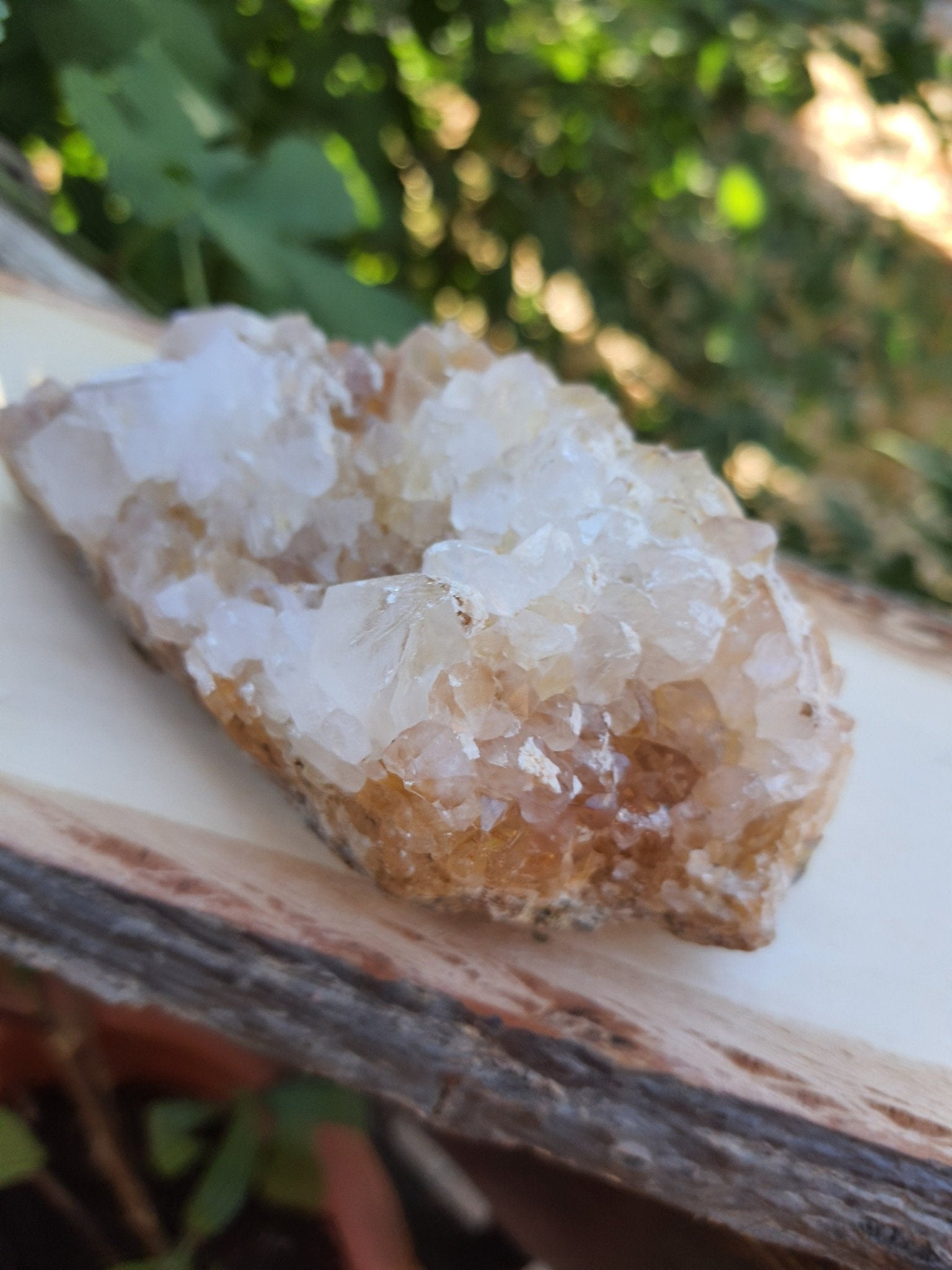 Natural Congo Citrine Cluster: Kundalini Mineral Specimen, 351g - LunarGem - 