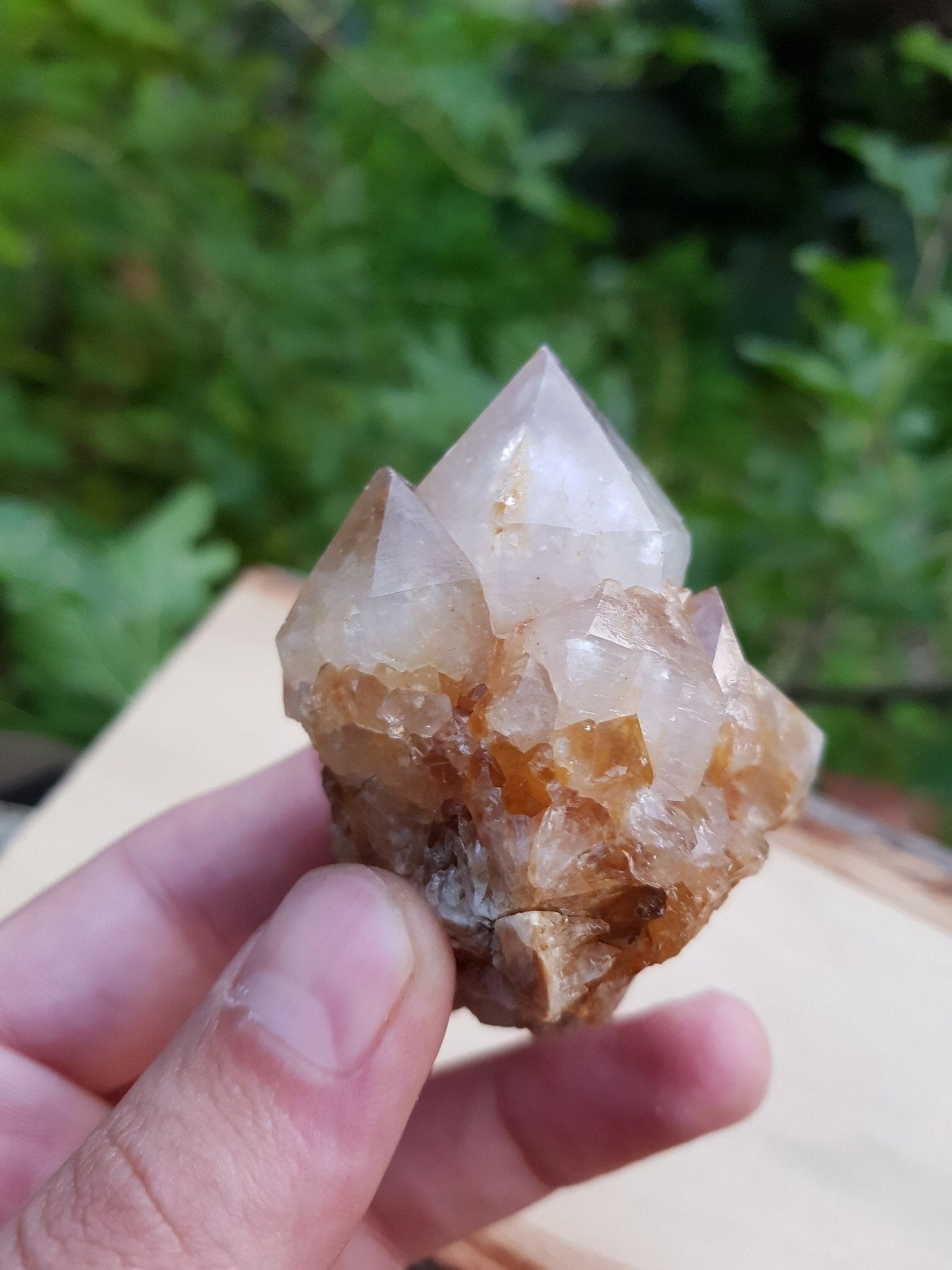 Natural Multi Smoky Citrine Quartz Clusters, Mineral Specimen, Crystal Clusters - LunarGem - 