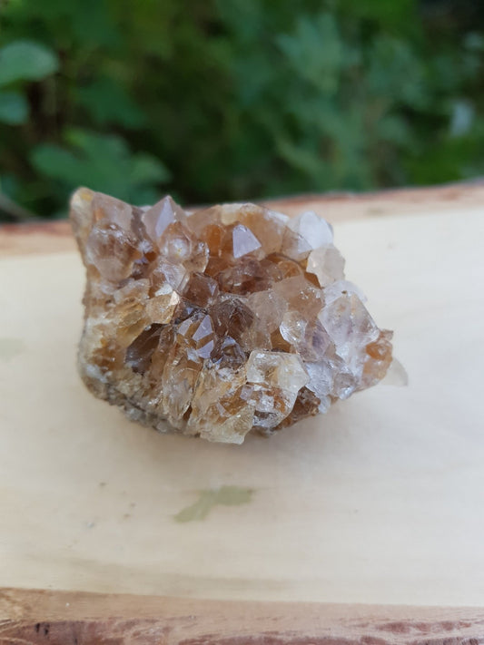 Natural Smoky Citrine Quartz Cluster 89g, Mineral Specimen, Crystal Clusters - LunarGem - 