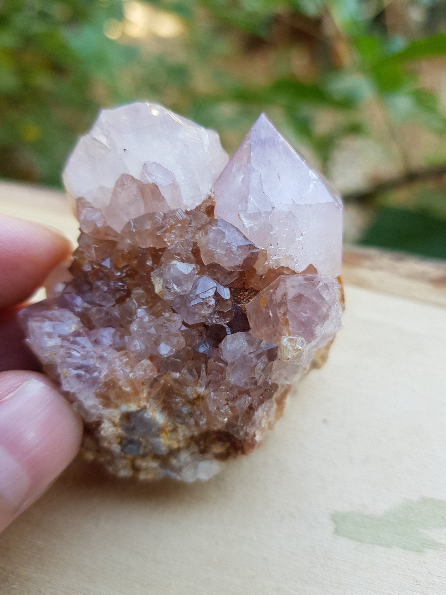 Natural Smoky Citrine Quartz Clusters, Mineral Specimen, Crystal Clusters - LunarGem - 