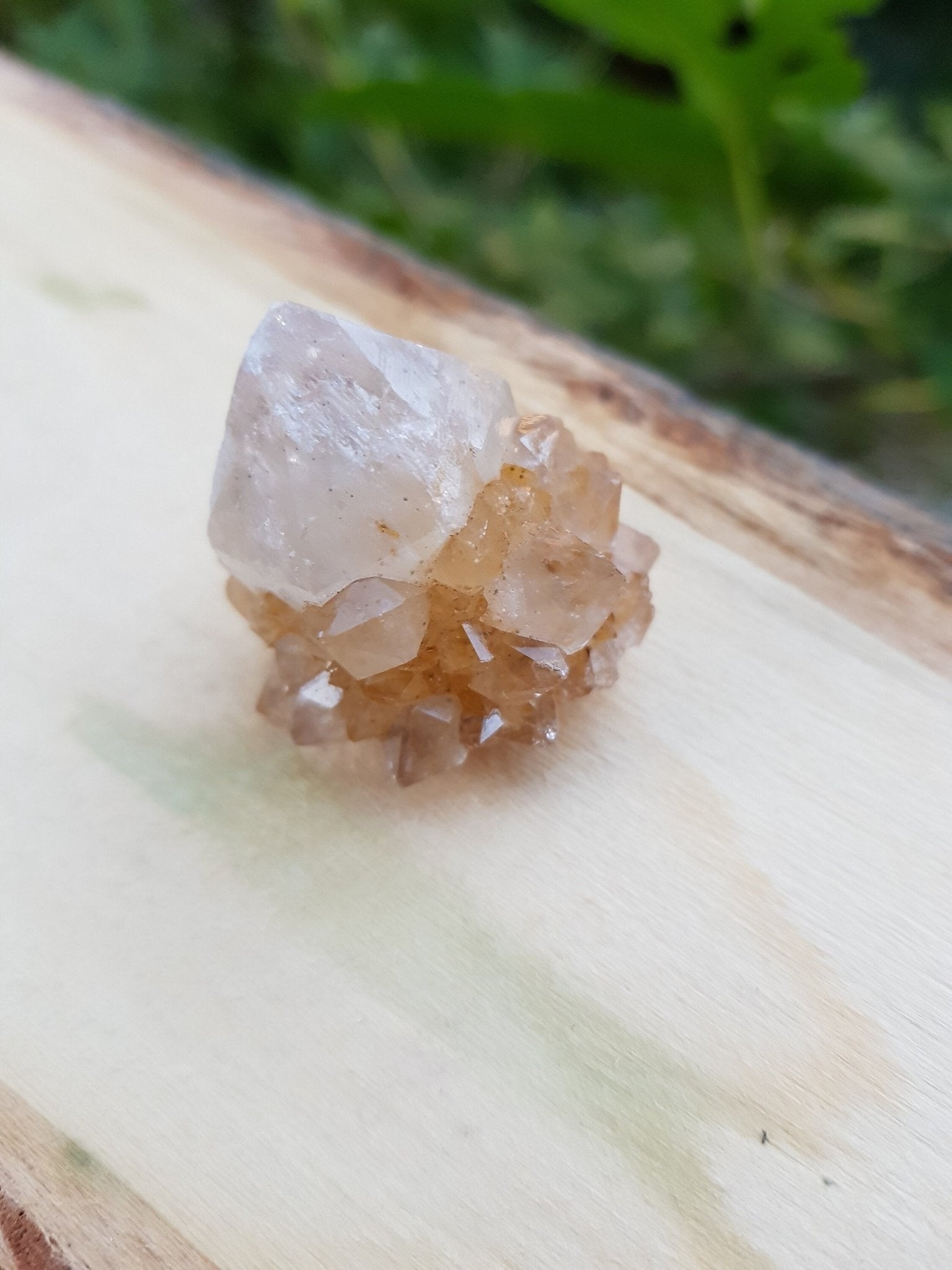 Natural Smoky Citrine Quartz Clusters, Mineral Specimen, Crystal Clusters - LunarGem - 