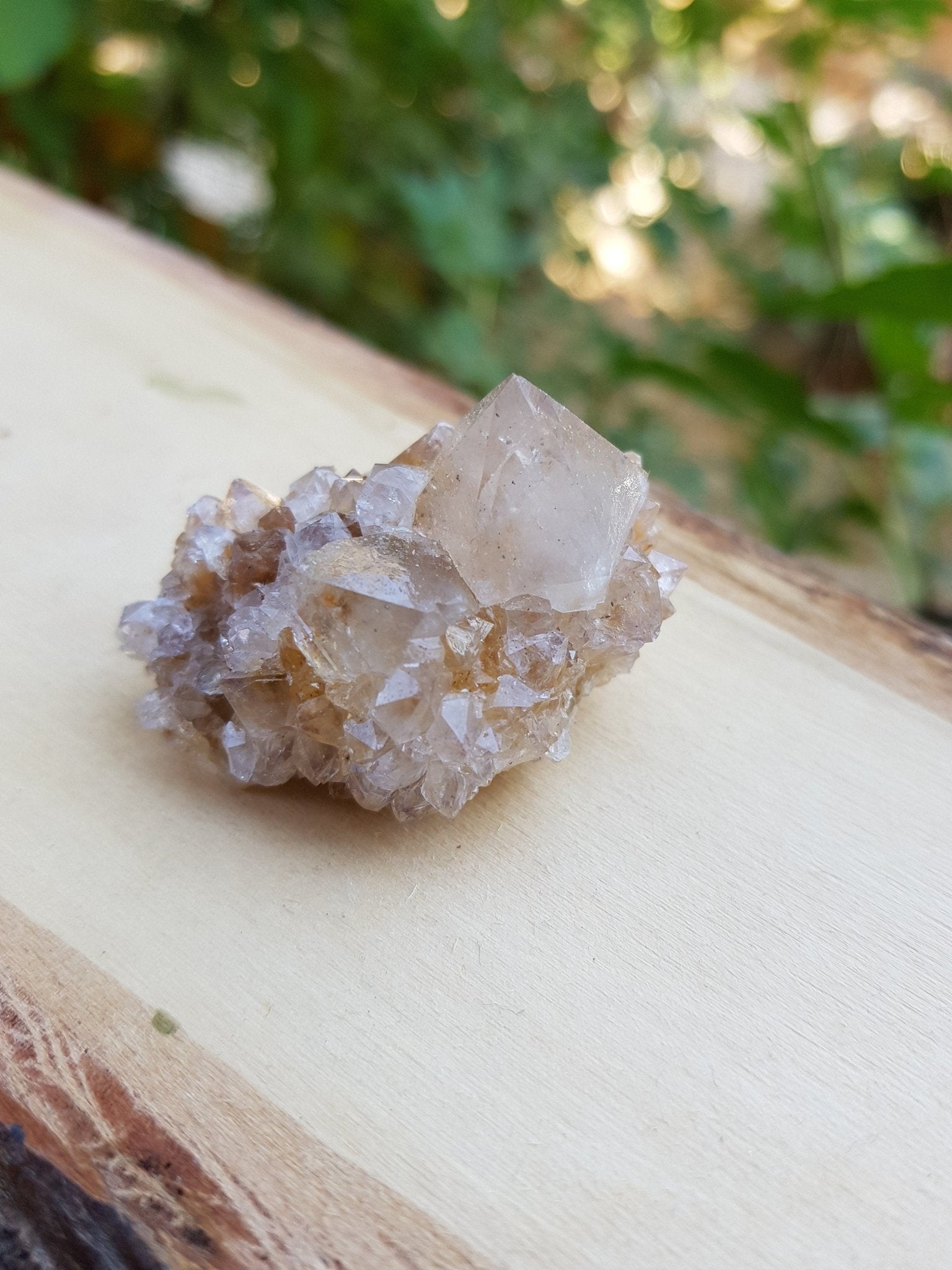 Natural Smoky Citrine Quartz Clusters, Mineral Specimen, Crystal Clusters - LunarGem - 