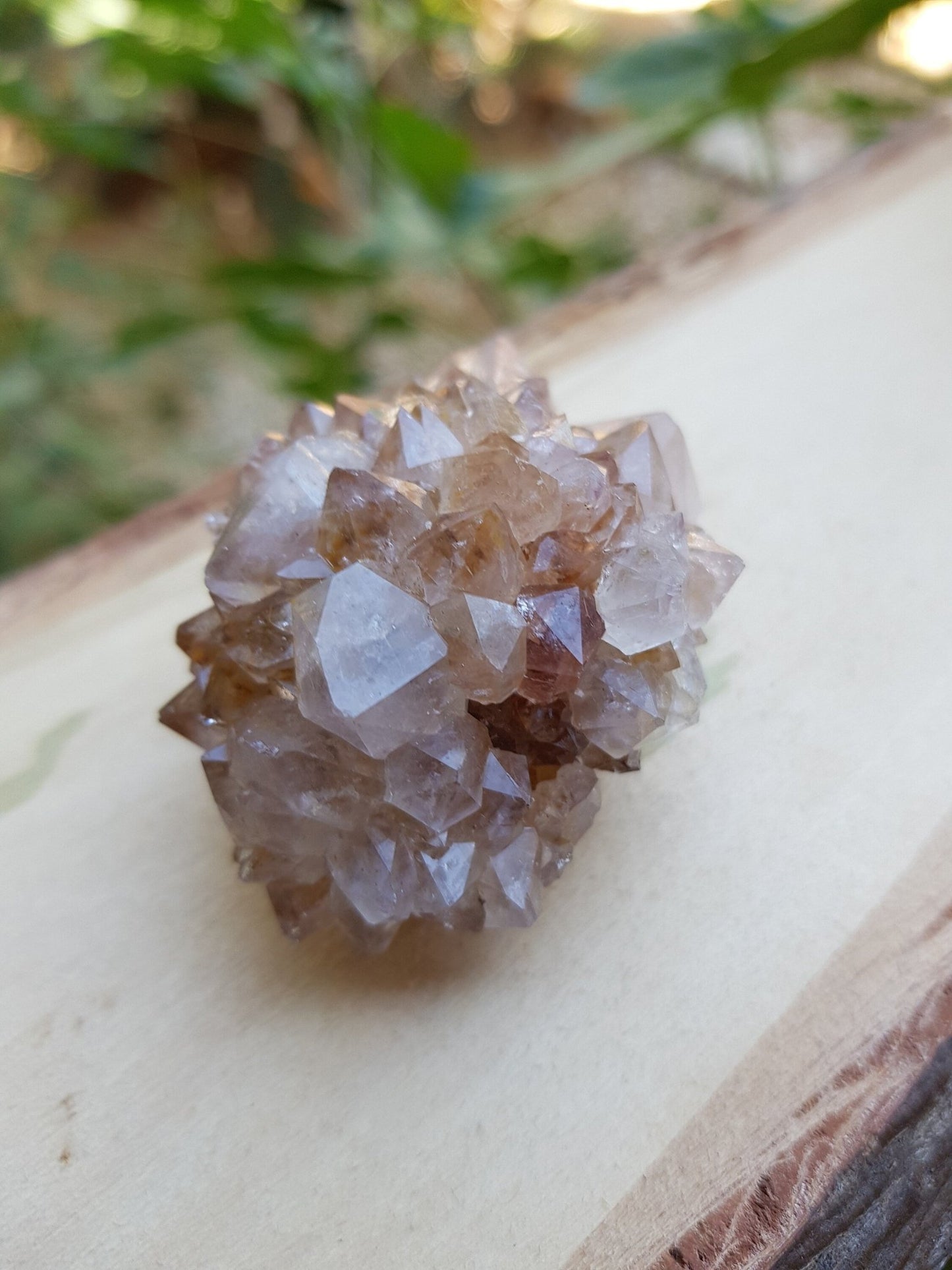 Natural Smoky Citrine Quartz Clusters, Mineral Specimen, Crystal Clusters - LunarGem - 
