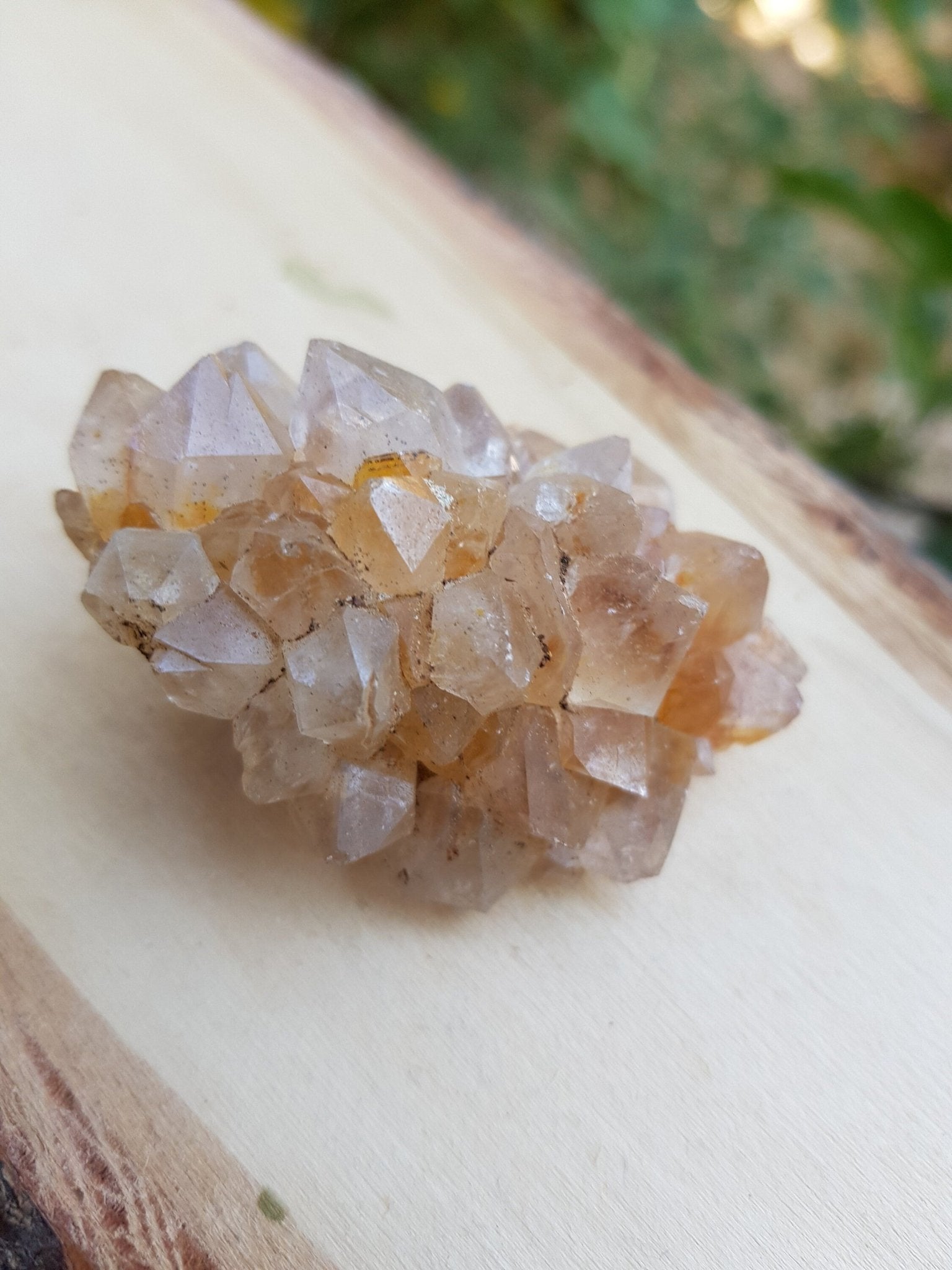Natural Smoky Citrine Quartz Clusters, Mineral Specimen, Crystal Clusters - LunarGem - 