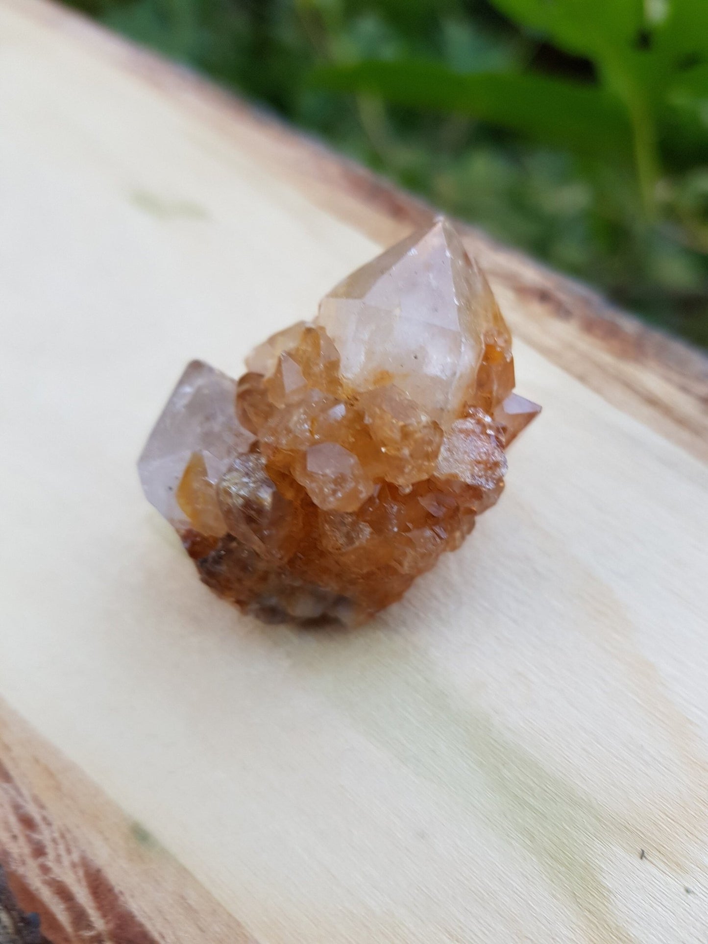 Natural Smoky Citrine Quartz Clusters, Mineral Specimen, Crystal Clusters - LunarGem - 