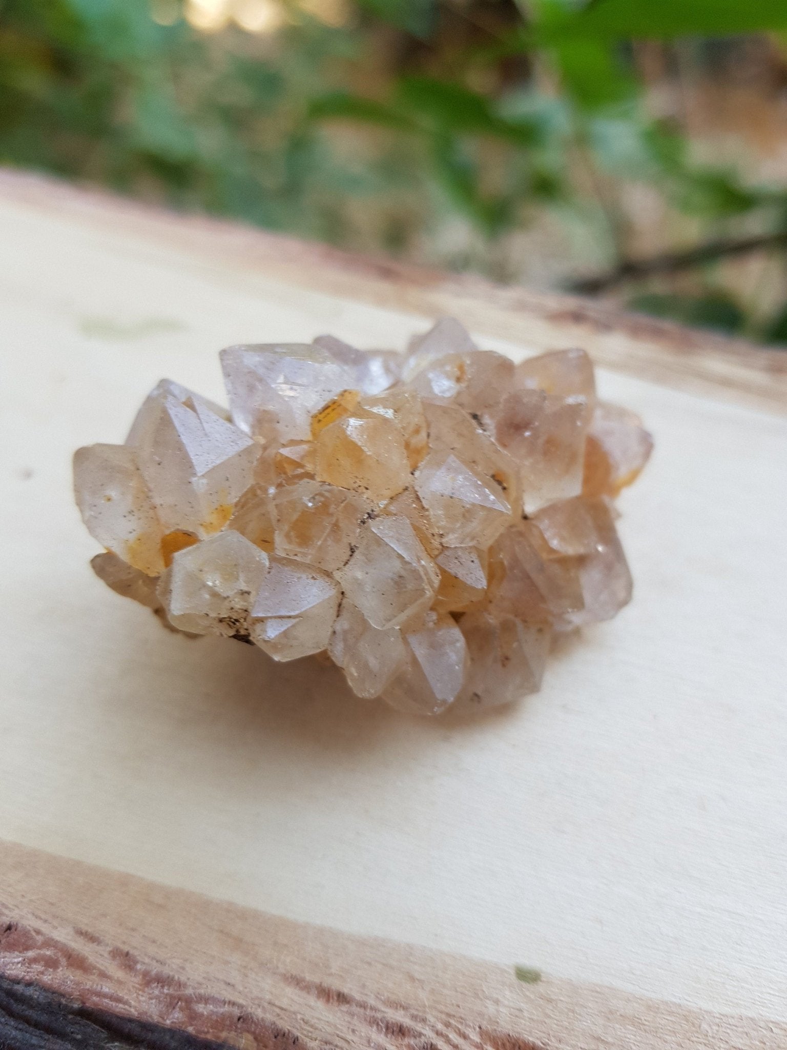 Natural Smoky Citrine Quartz Clusters, Mineral Specimen, Crystal Clusters - LunarGem - 