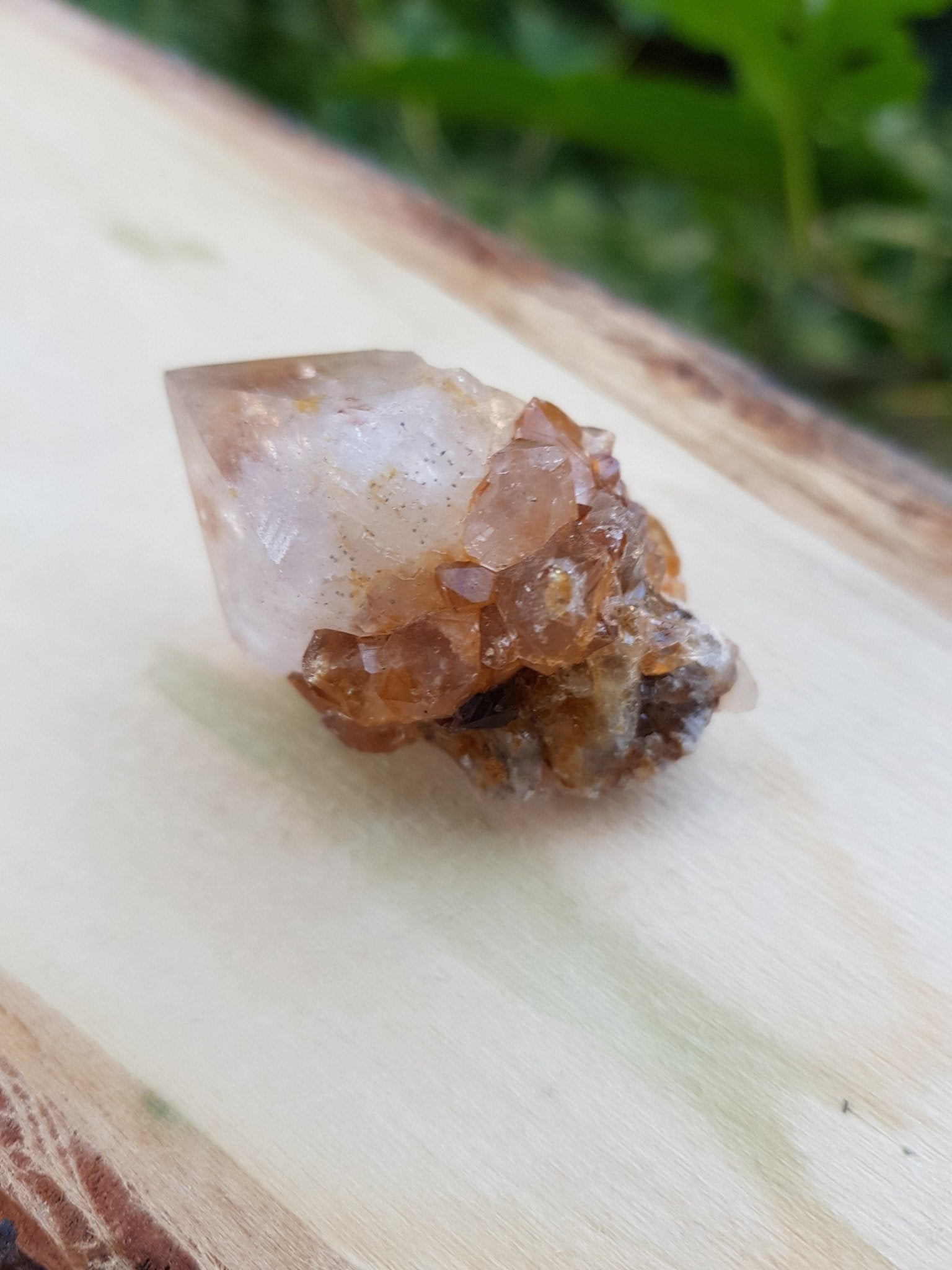 Natural Smoky Citrine Quartz Clusters, Mineral Specimen, Crystal Clusters - LunarGem - 