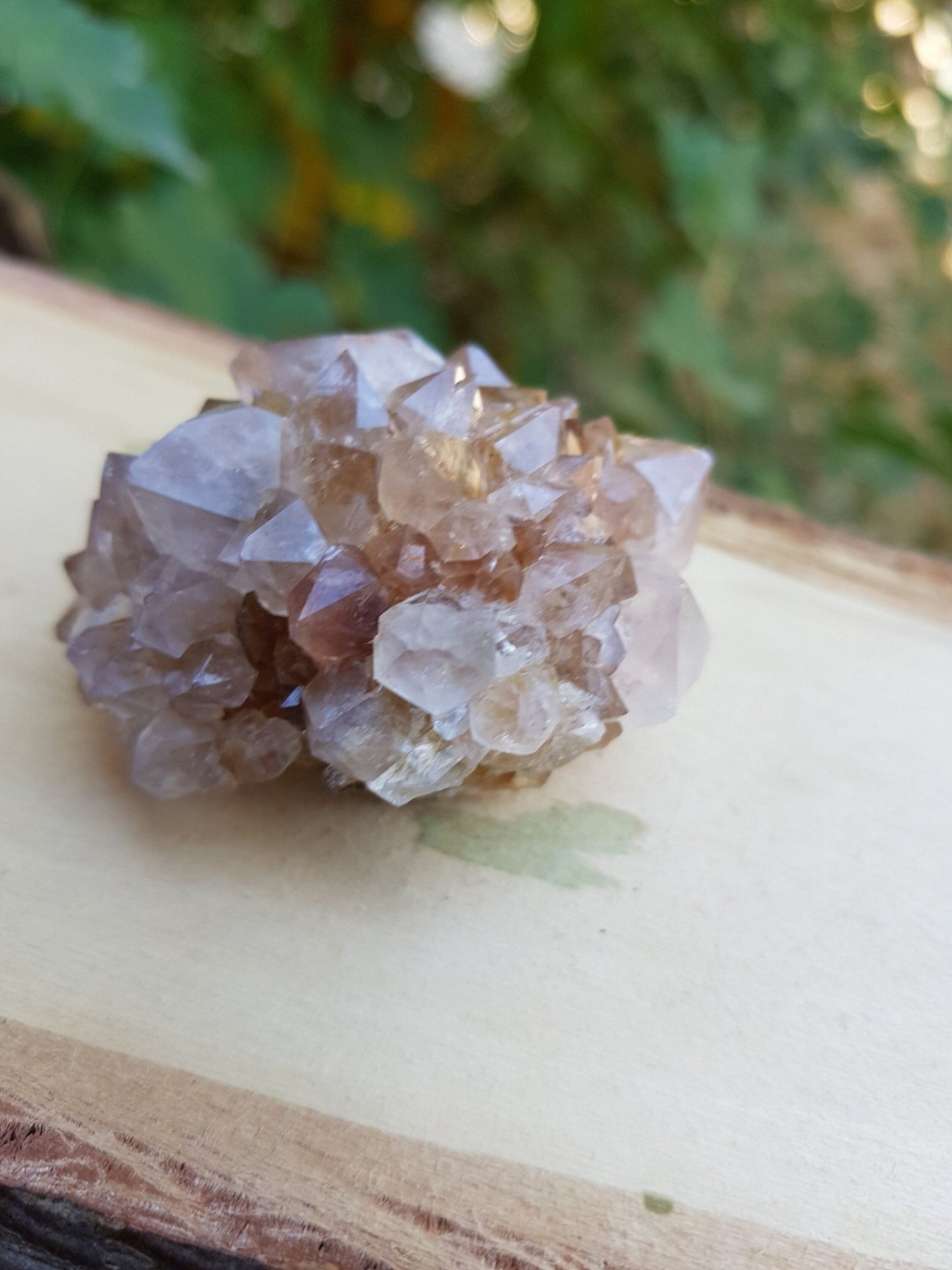 Natural Smoky Citrine Quartz Clusters, Mineral Specimen, Crystal Clusters - LunarGem - 