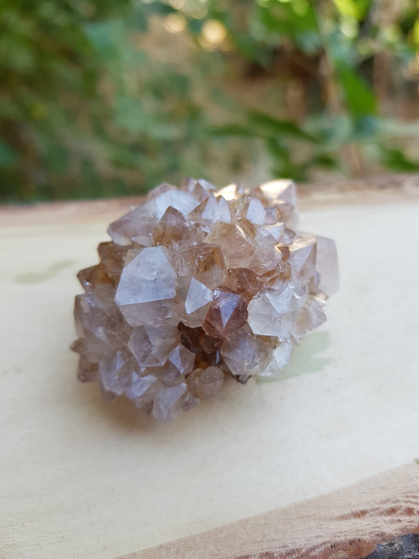 Natural Smoky Citrine Quartz Clusters, Mineral Specimen, Crystal Clusters - LunarGem - 