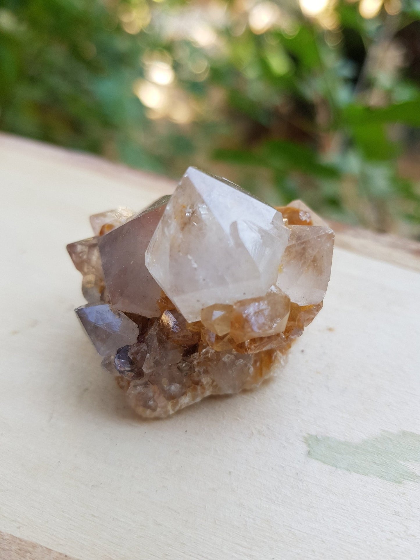 Natural Smoky Citrine Quartz Clusters, Mineral Specimen, Crystal Clusters - LunarGem - 