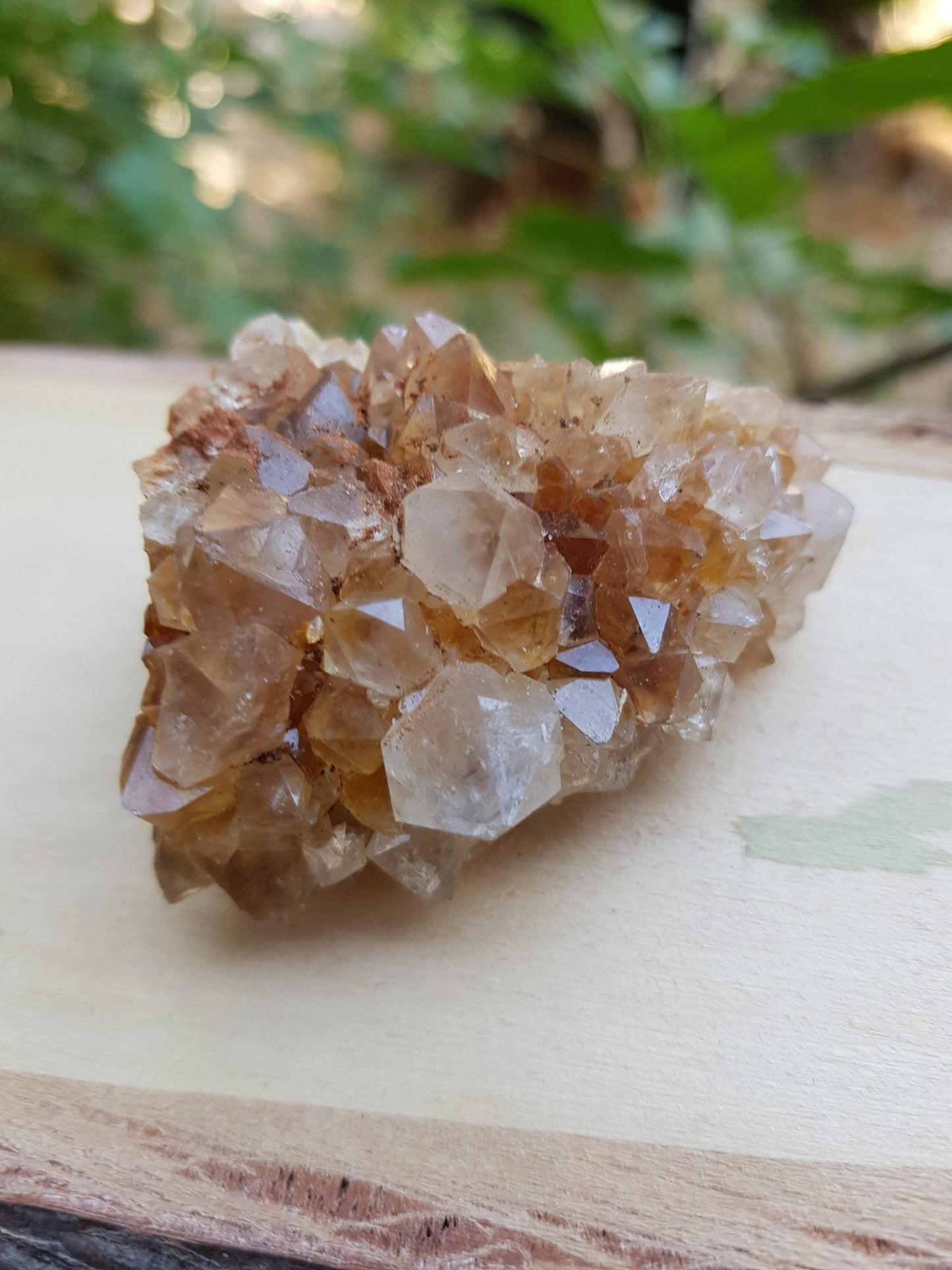 Natural Smoky Citrine Quartz Clusters, Mineral Specimen, Crystal Clusters - LunarGem - 