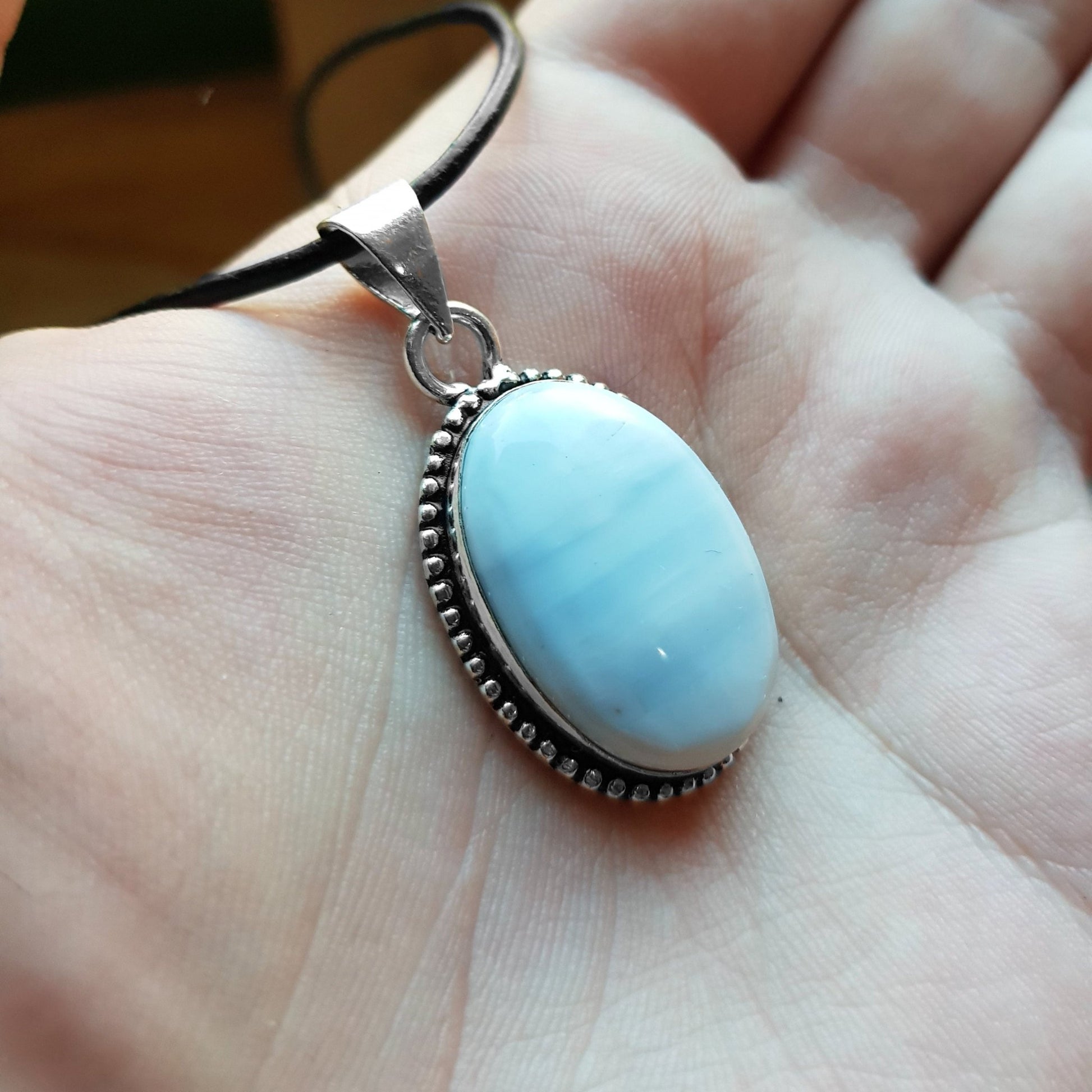 Owyhee Opal Sterling Silver Necklace and Earrings Set - LunarGem - 