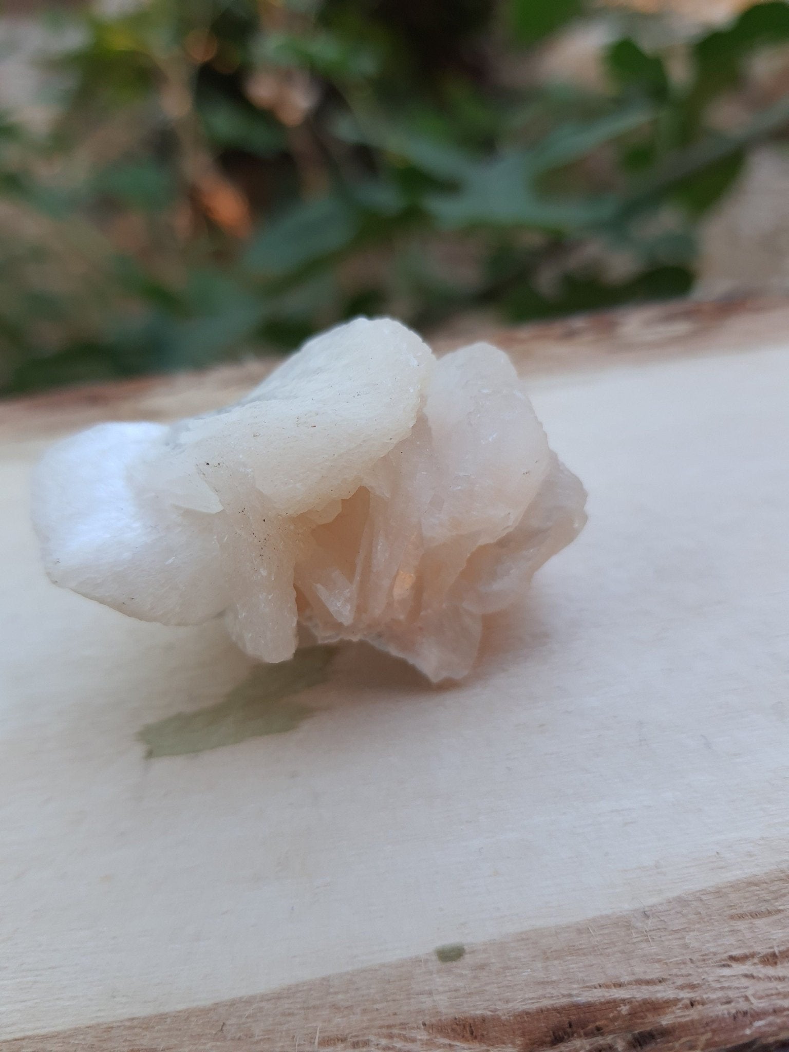 Peach Stilbite Crystal Cluster, Double Terminated Mineral Specimen, Nashik India - LunarGem - 