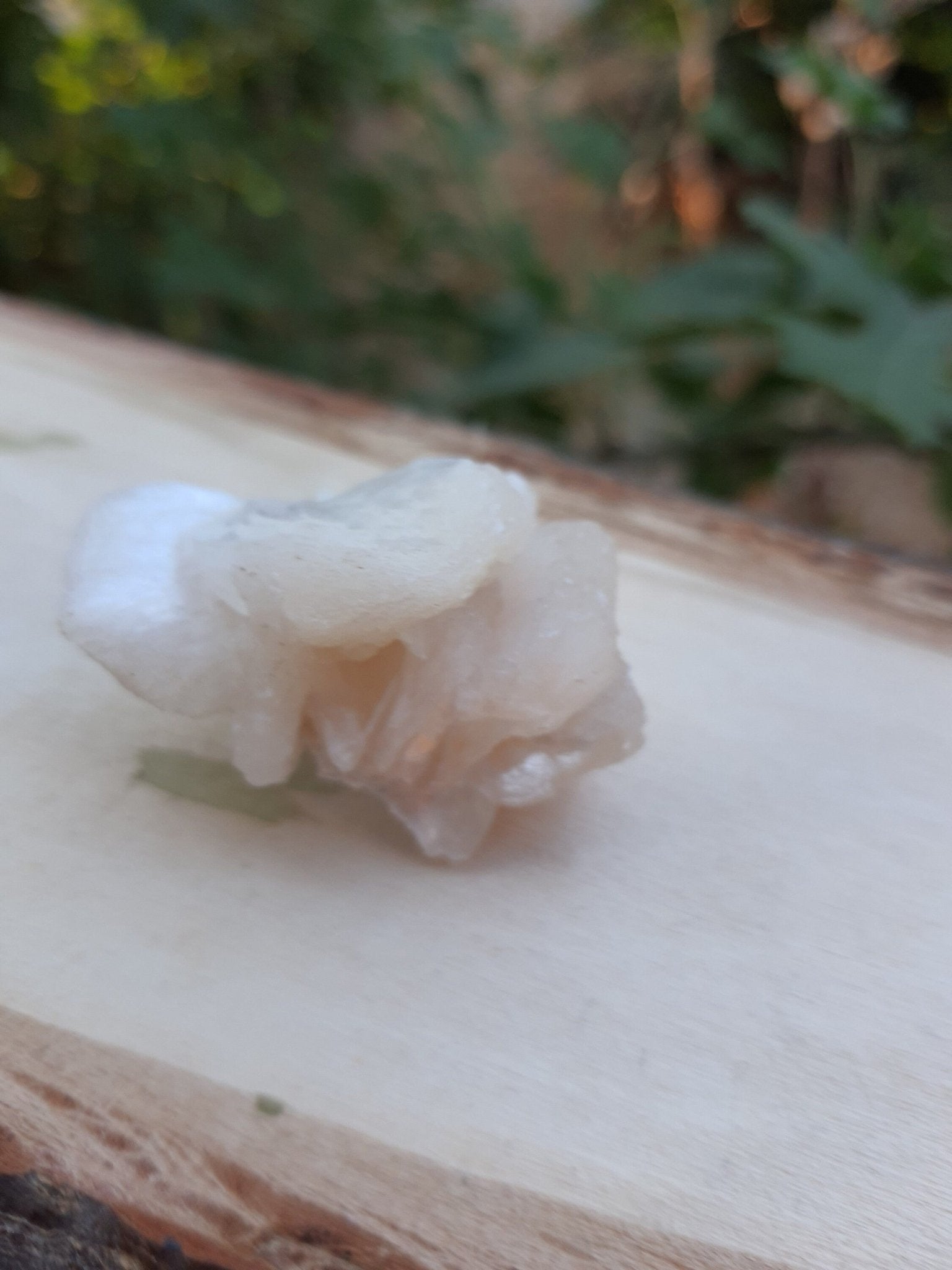 Peach Stilbite Crystal Cluster, Double Terminated Mineral Specimen, Nashik India - LunarGem - 