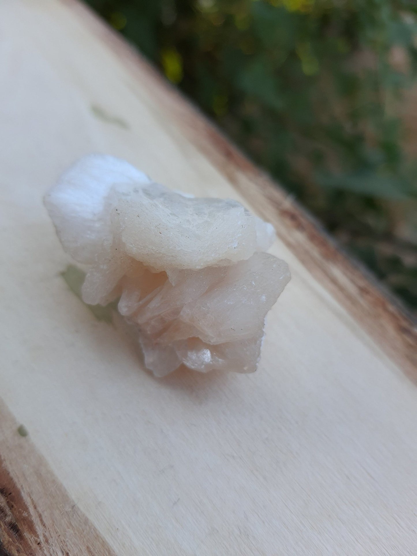 Peach Stilbite Crystal Cluster, Double Terminated Mineral Specimen, Nashik India - LunarGem - 