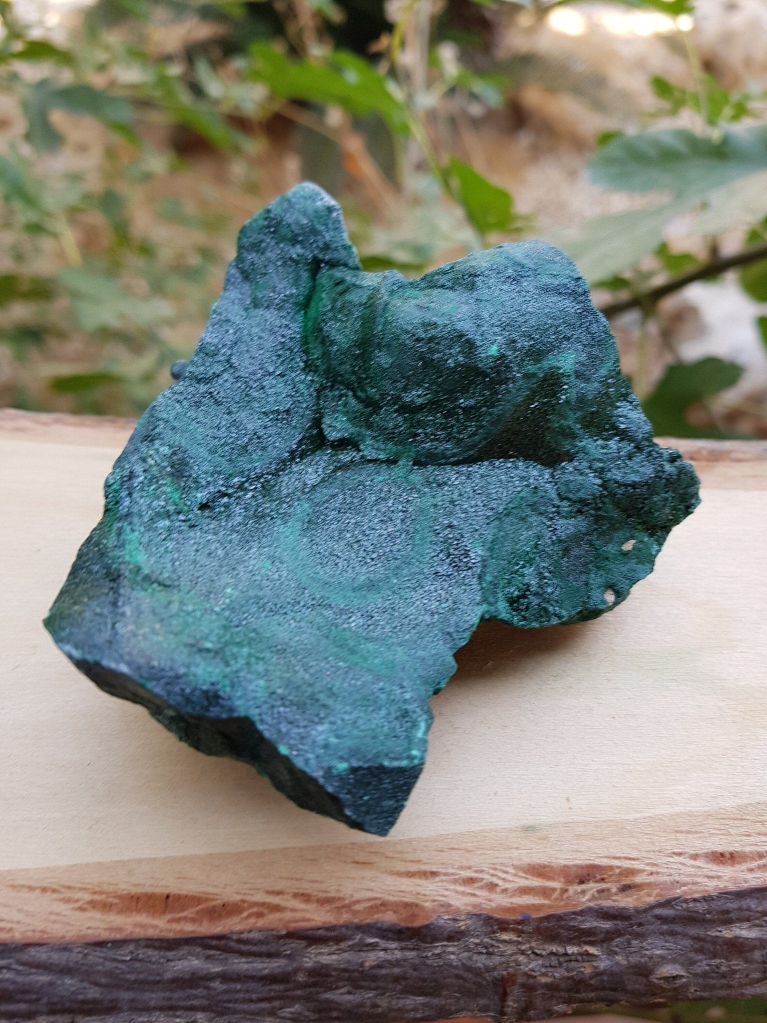 Raw Botryoidal Malachite Specimen: Congo Mineral Display (342g) - LunarGem - 