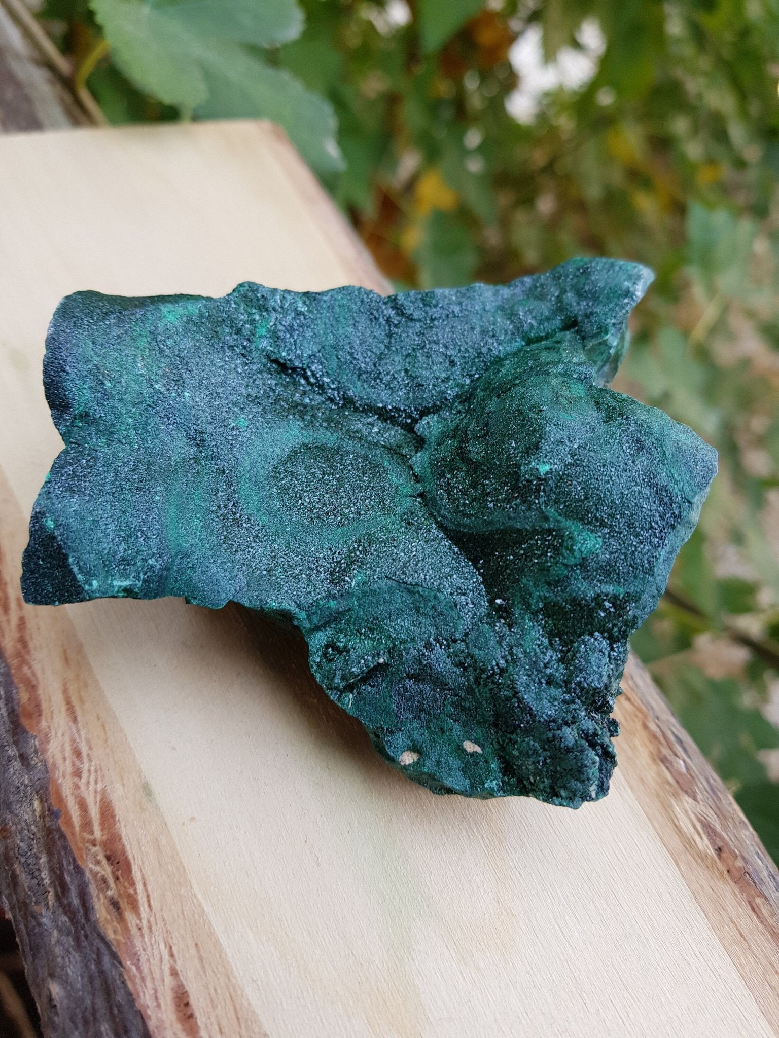Raw Botryoidal Malachite Specimen: Congo Mineral Display (342g) - LunarGem - 