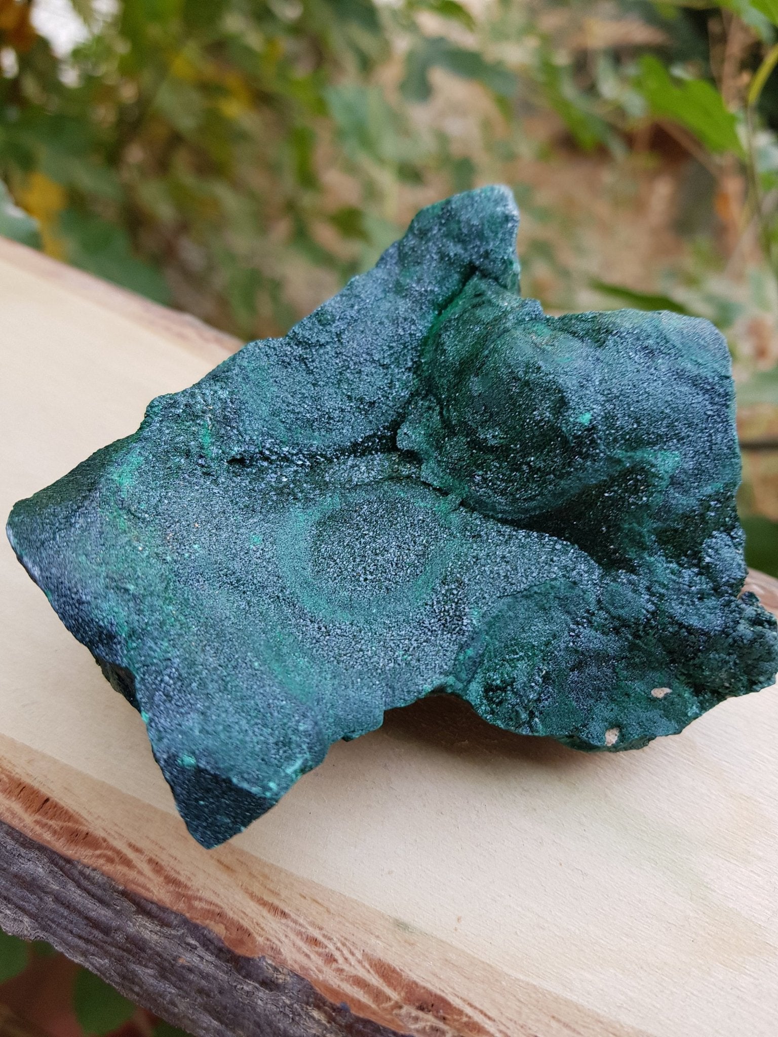 Raw Botryoidal Malachite Specimen: Congo Mineral Display (342g) - LunarGem - 