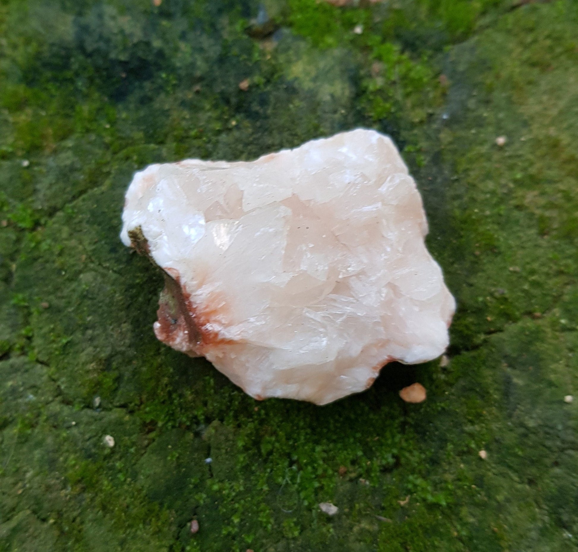 Small Light Orange Heulandite Cluster Mineral Specimen - LunarGem - 