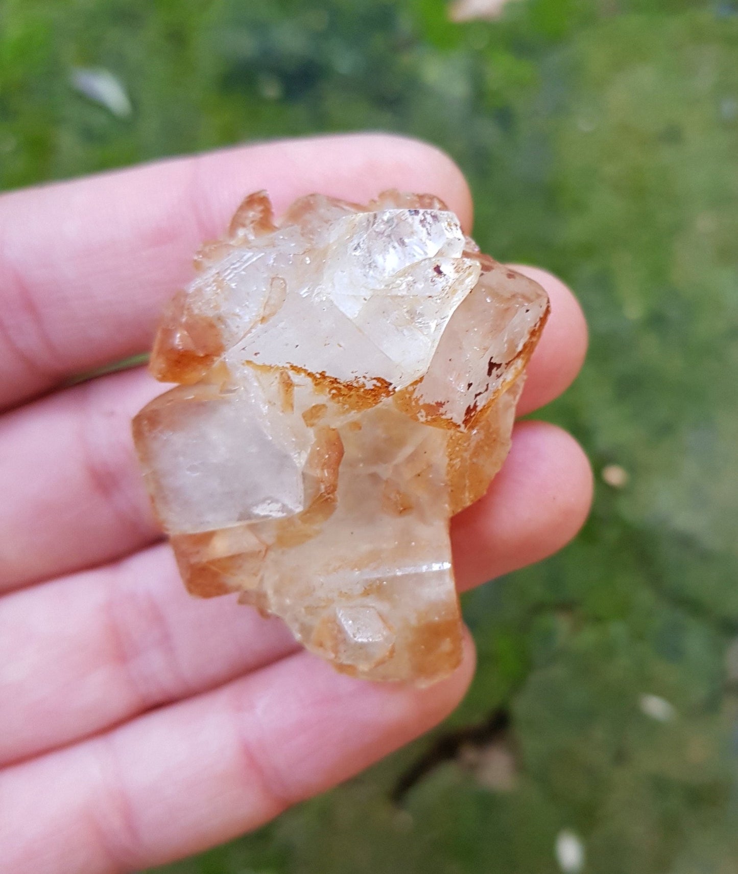 Small Natural Apophylite Crystal Cluster, Healing Crystal, Mineral Specimen, Mineral Collection - LunarGem - 