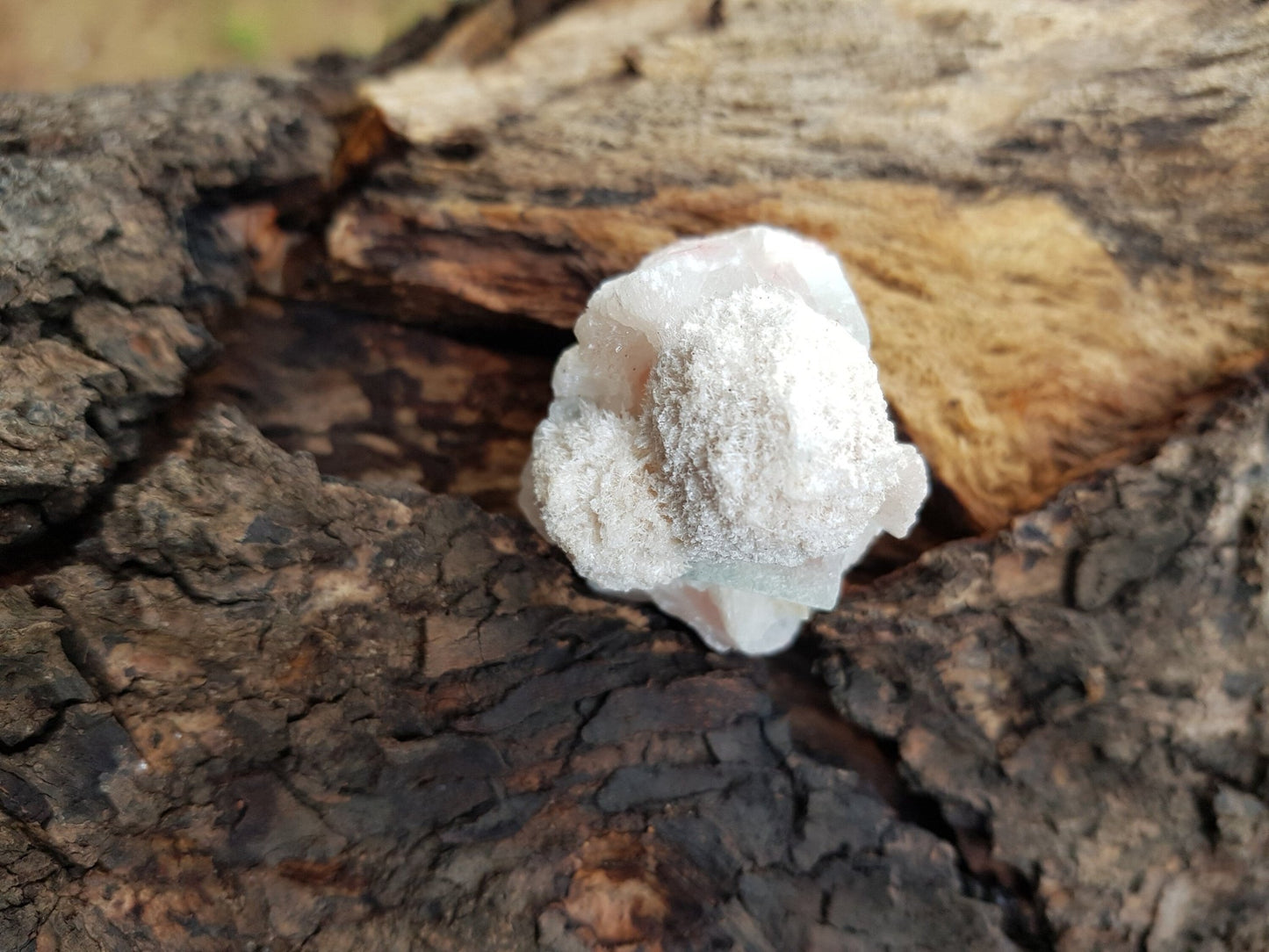 Small Natural Crystal Cluster, Apophyllite on Stilbite And Mordenite, Healing Crystal, Mineral Specimen, Mineral Collection - LunarGem - Rocks & Fossils