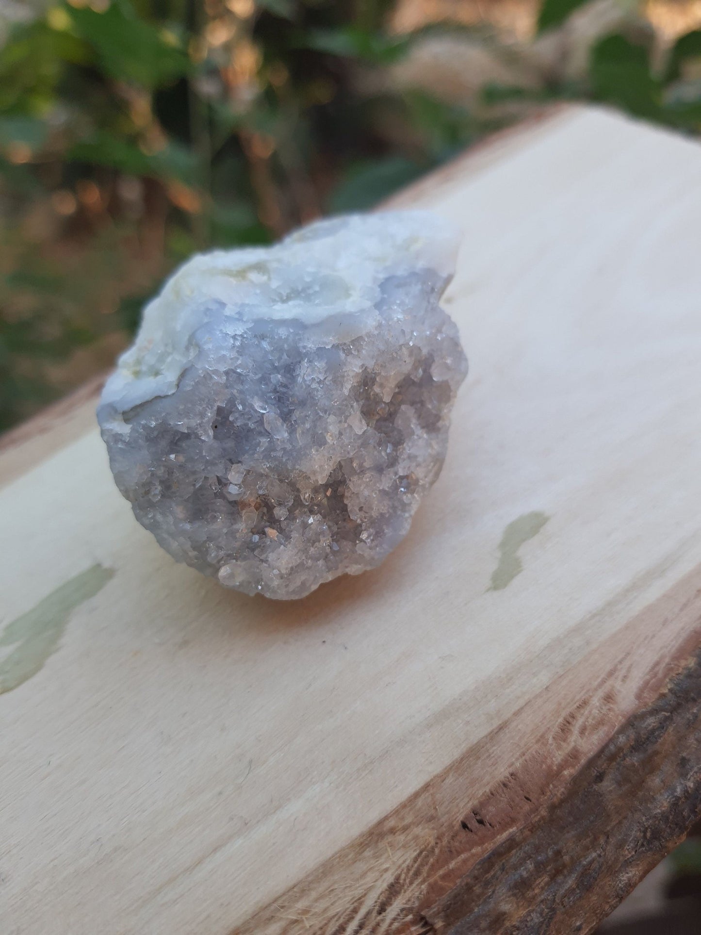 Sparkly Blue Lace Agate Druzy Cluster (70g) - LunarGem - 