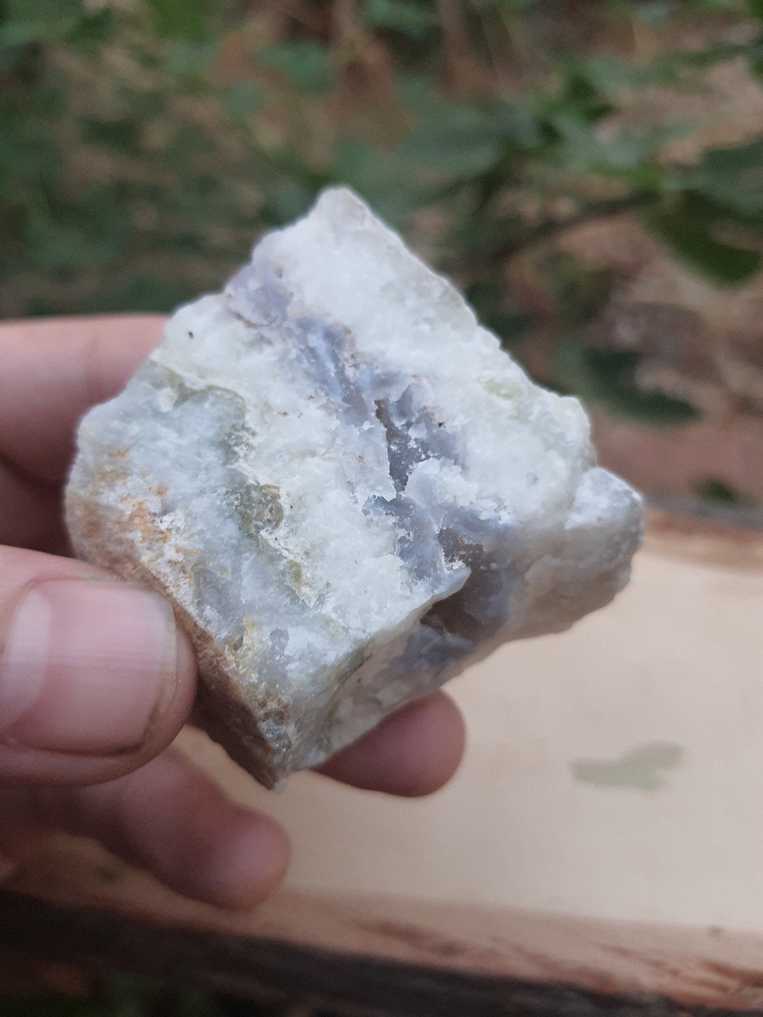 Sparkly Blue Lace Agate Druzy Cluster (70g) - LunarGem - 