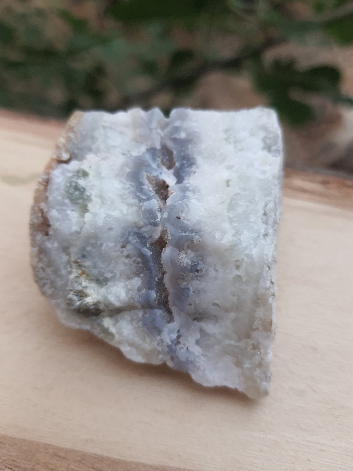 Sparkly Blue Lace Agate Druzy Cluster (70g) - LunarGem - 