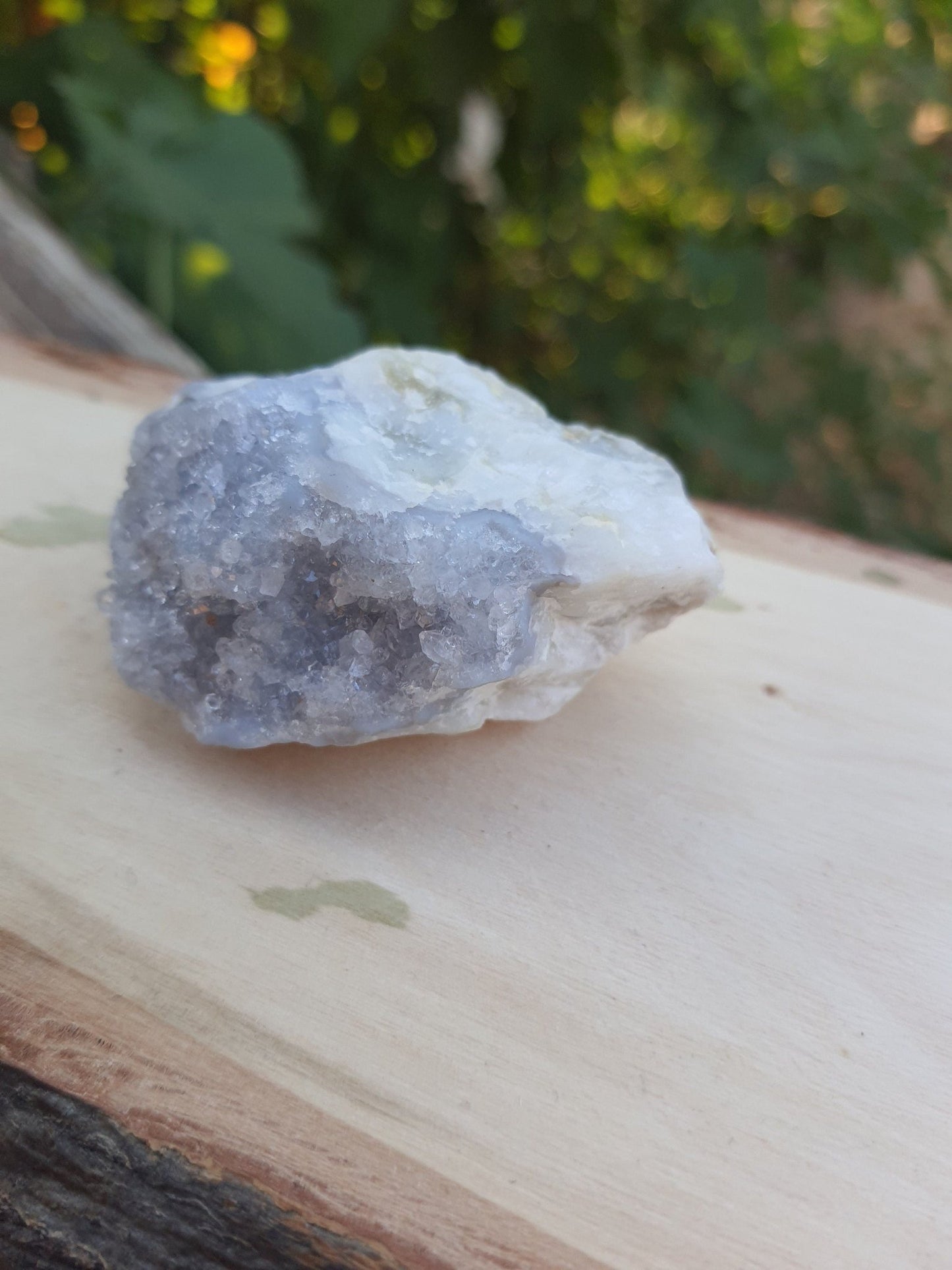 Sparkly Blue Lace Agate Druzy Cluster (70g) - LunarGem - 