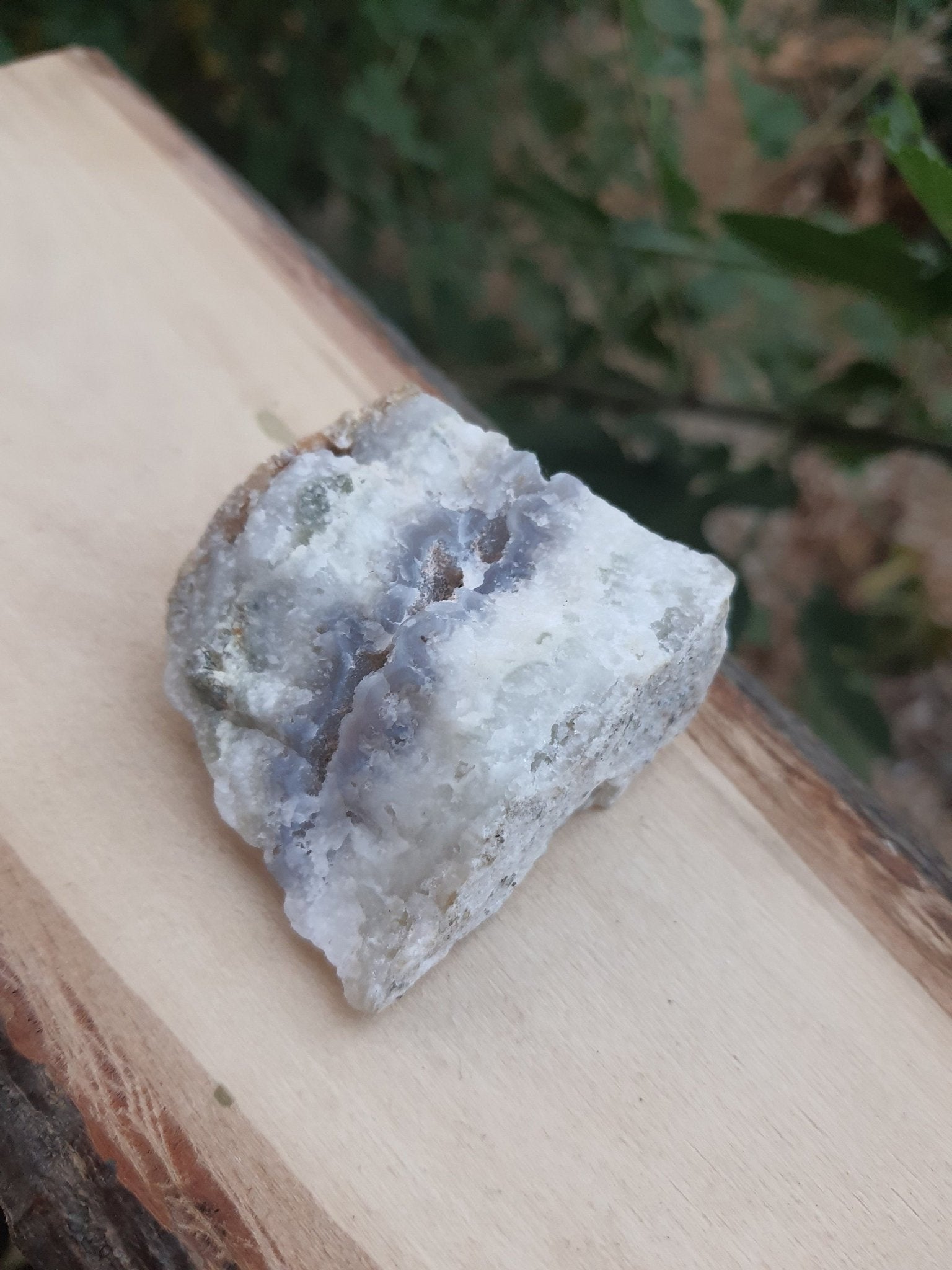 Sparkly Blue Lace Agate Druzy Cluster (70g) - LunarGem - 