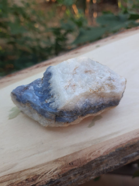 Sparkly Blue Lace Agate Druzy Cluster, Ethically Sourced from Malawi - LunarGem - 