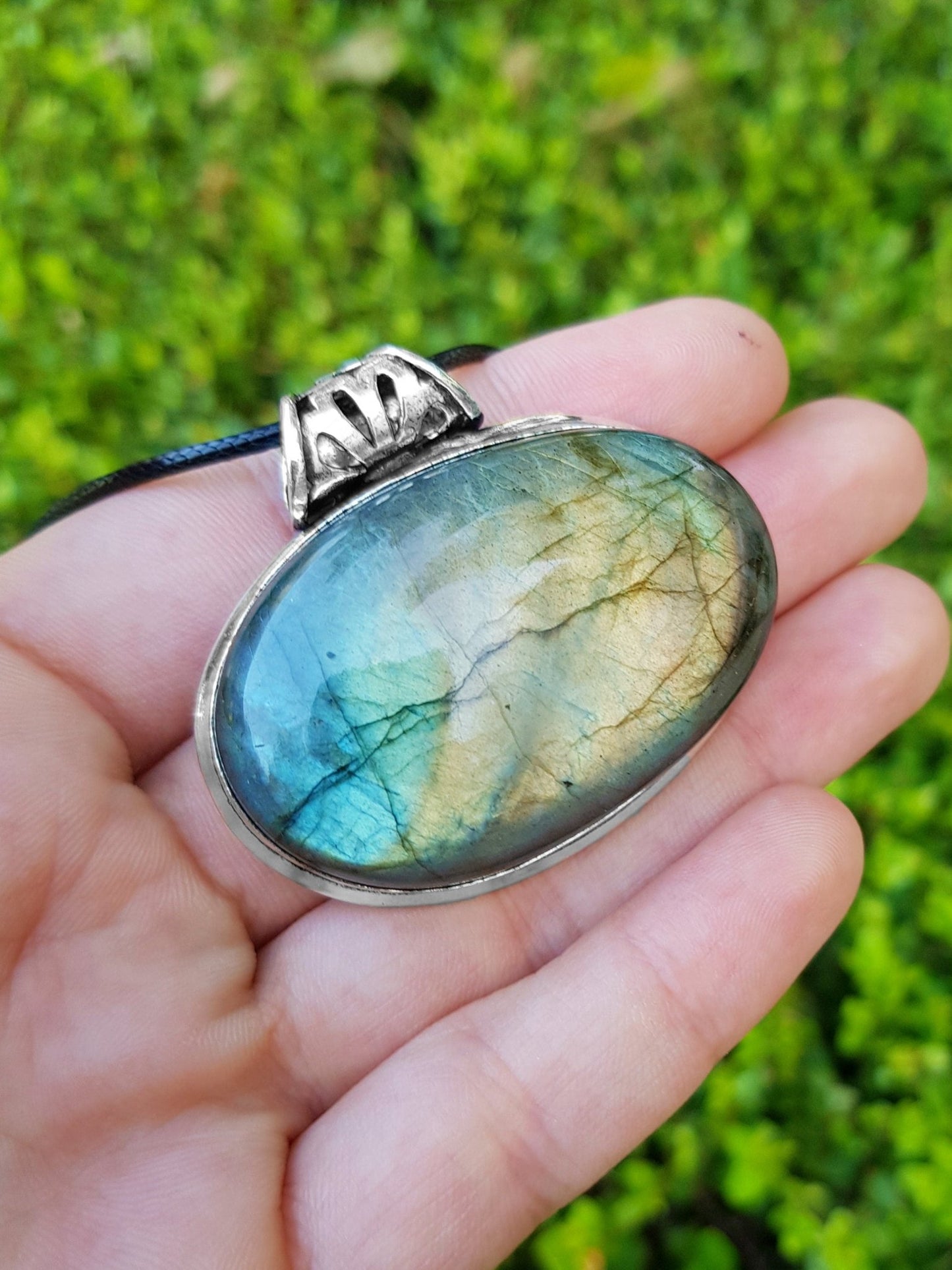 Top Grade Labradorite Pendant In Sterling Silver Statement Pendant Boho Jewellery GypsyJewelry Unique Gift For Women One Of A Kind Jewellery - LunarGem - Necklaces