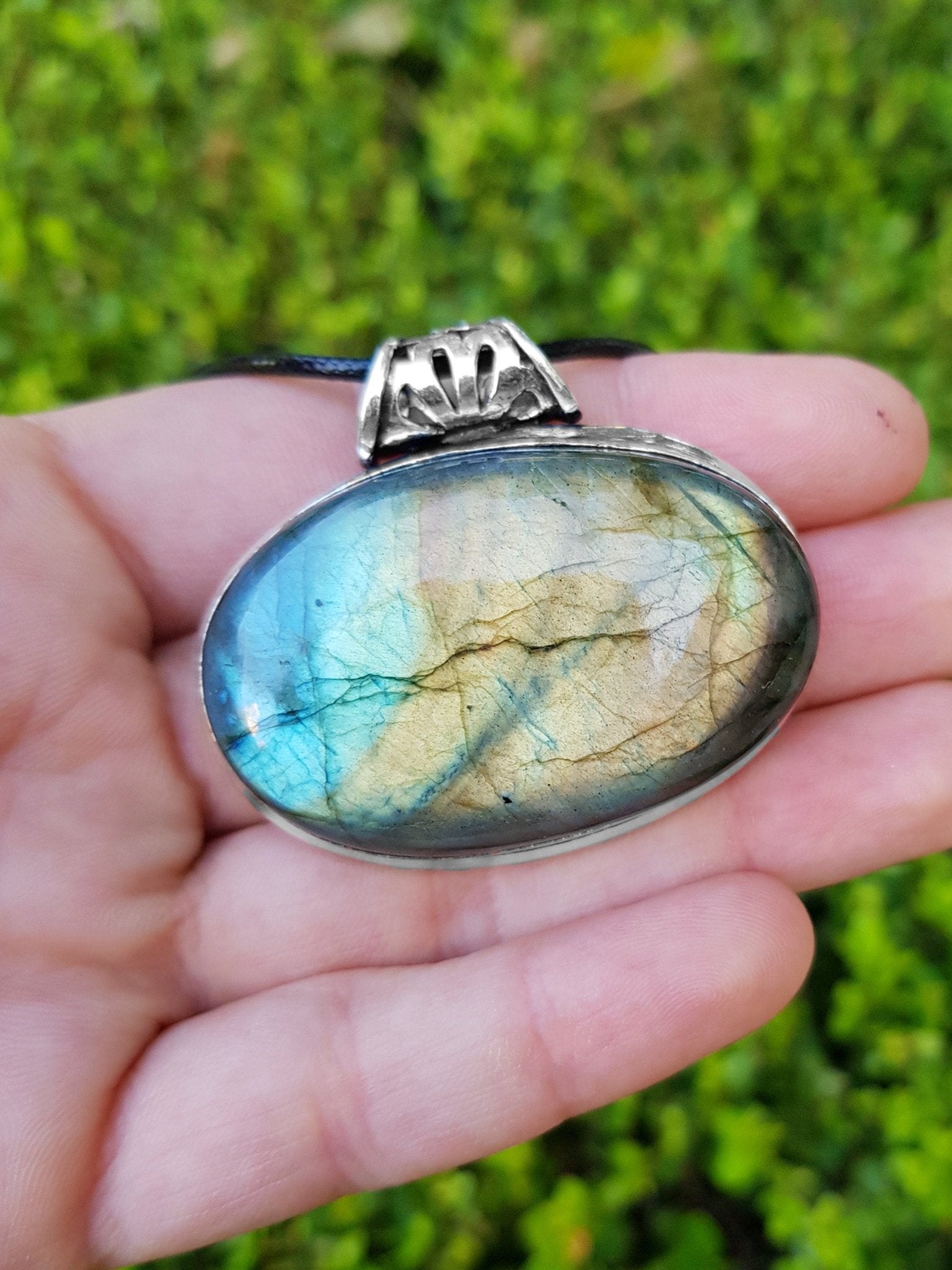 Top Grade Labradorite Pendant In Sterling Silver Statement Pendant Boho Jewellery GypsyJewelry Unique Gift For Women One Of A Kind Jewellery - LunarGem - Necklaces