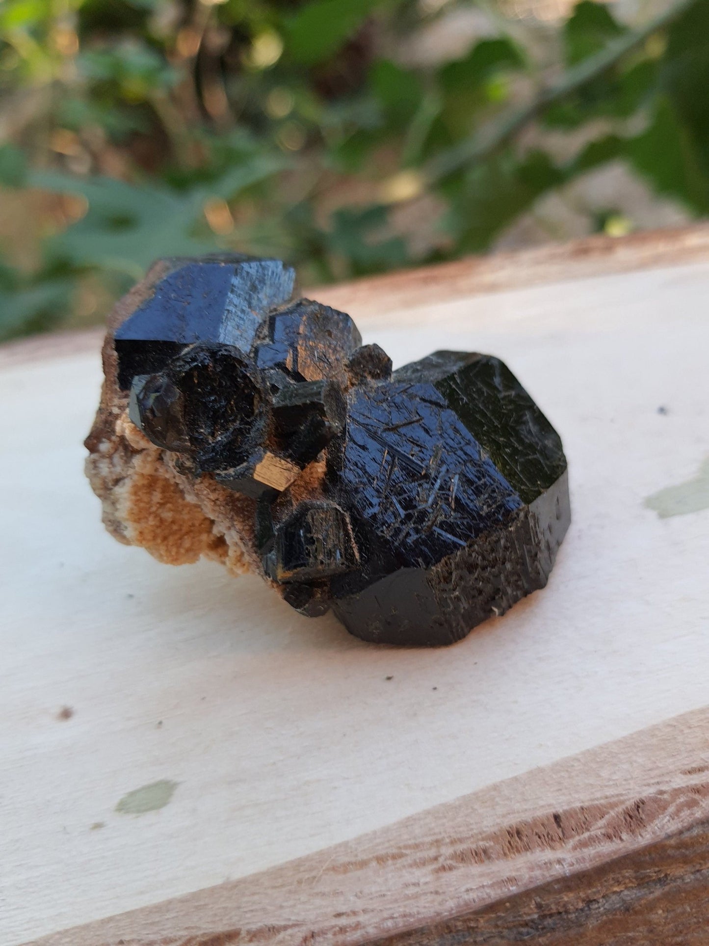 Tourmaline With Orthoclase Feldspar Natural Specimen, Raw Tourmaline crystal, 54g - LunarGem - 