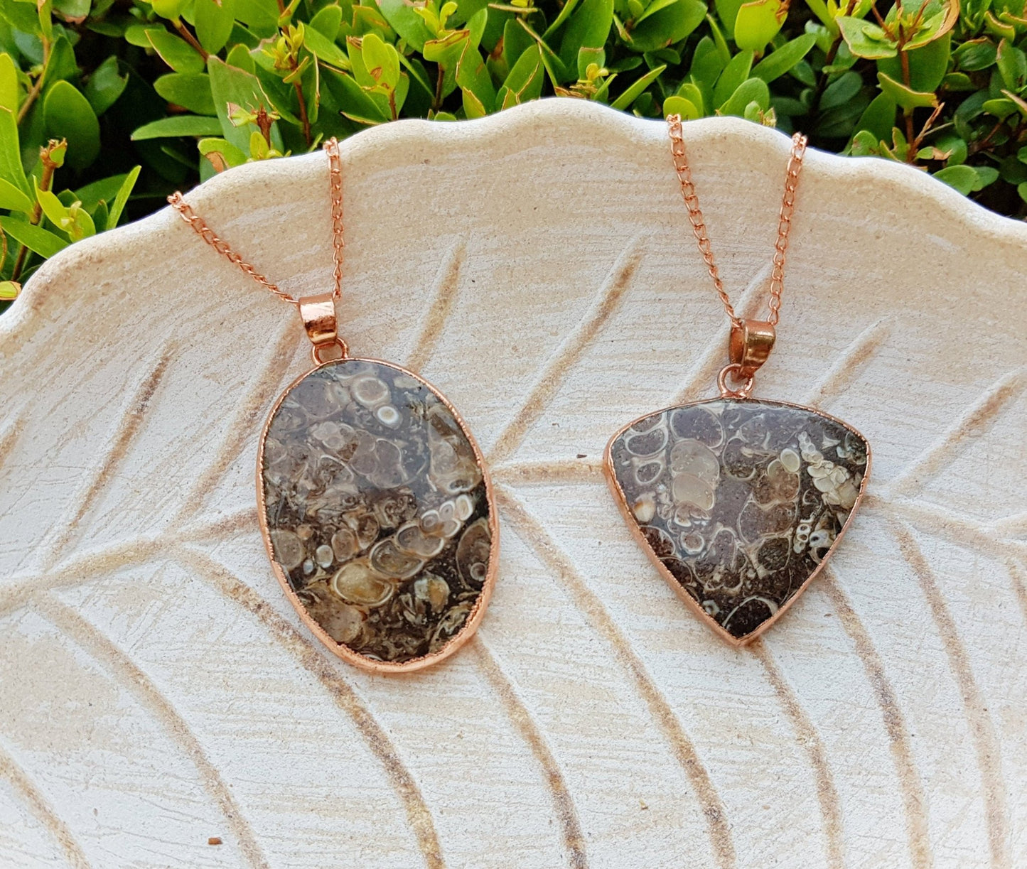 Turtella Jasper Copper Pendant Electroformed Necklace GypsyJewelry - LunarGem - Charms & Pendants