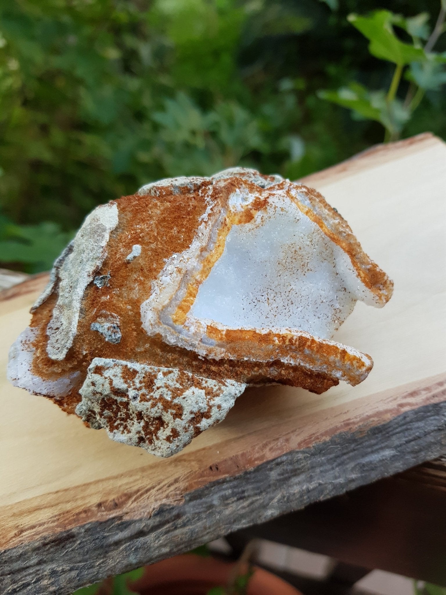 Druzy Blue Lace Agate, 275g Raw Blue Lace Agate Geode, Sparkly blue Lace Agate, Blue Agate Crystal, Blue Lace Agate, Raw Crystal Cluster - LunarGem - 