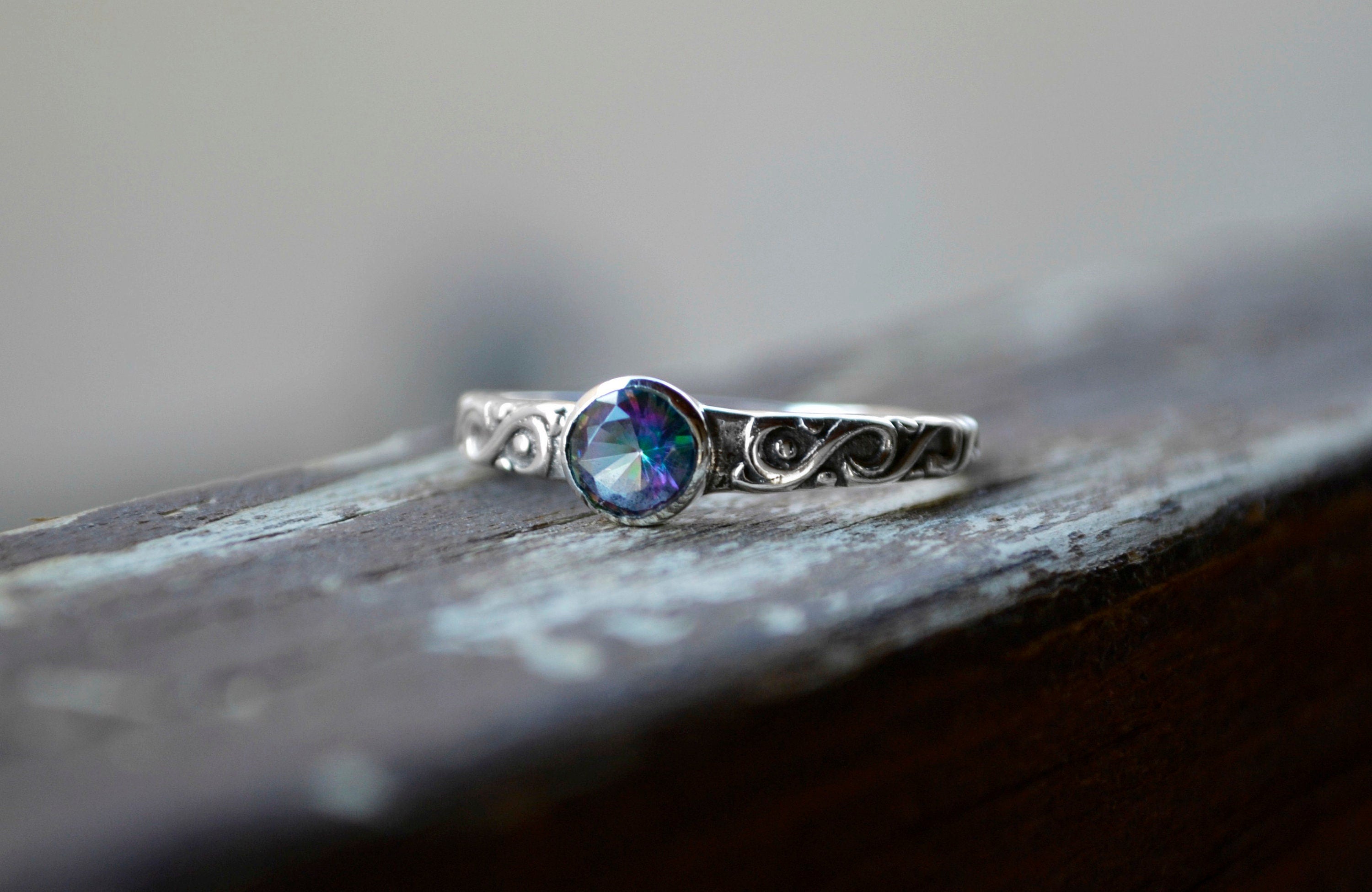White Rainbow Moonstone Sterling Silver Ring, Size: 4-16 Us Size Available  at Rs 799/piece in Jaipur