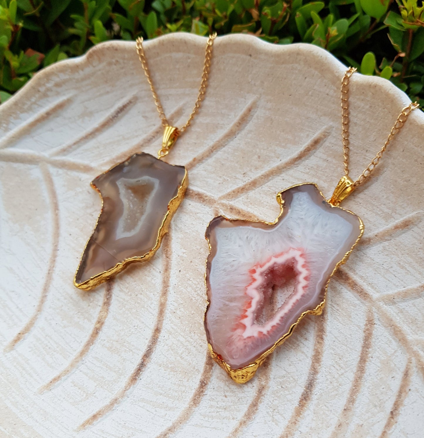Big Druzy Agate Pendant Gold Plated Statement Pendant Boho Gemstone Necklace Unique Gift One Of A Kind Gift